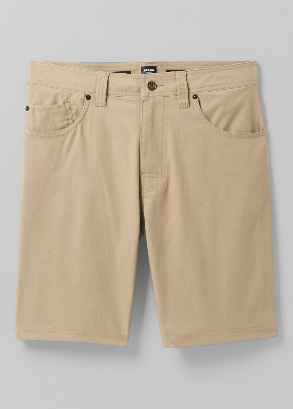 Beige Men's PrAna Brion II Shorts | HAKCIQ416