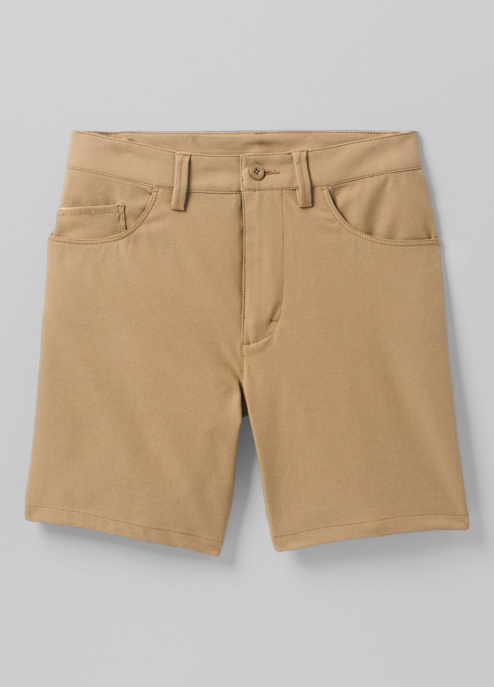 Beige Men's PrAna Decoder Shorts | VXEDON023