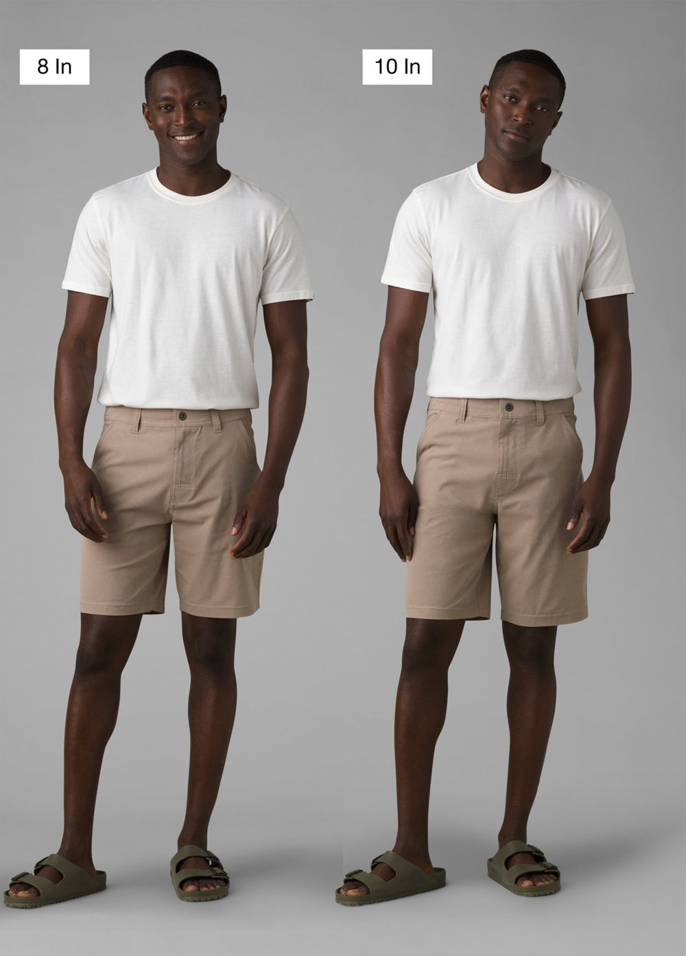 Beige Men's PrAna Hybridizer Shorts | BFKJMV405