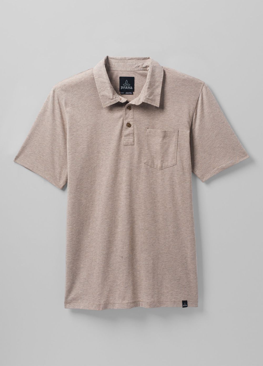 Beige Men's PrAna Polo Shirts | AOZCPX497