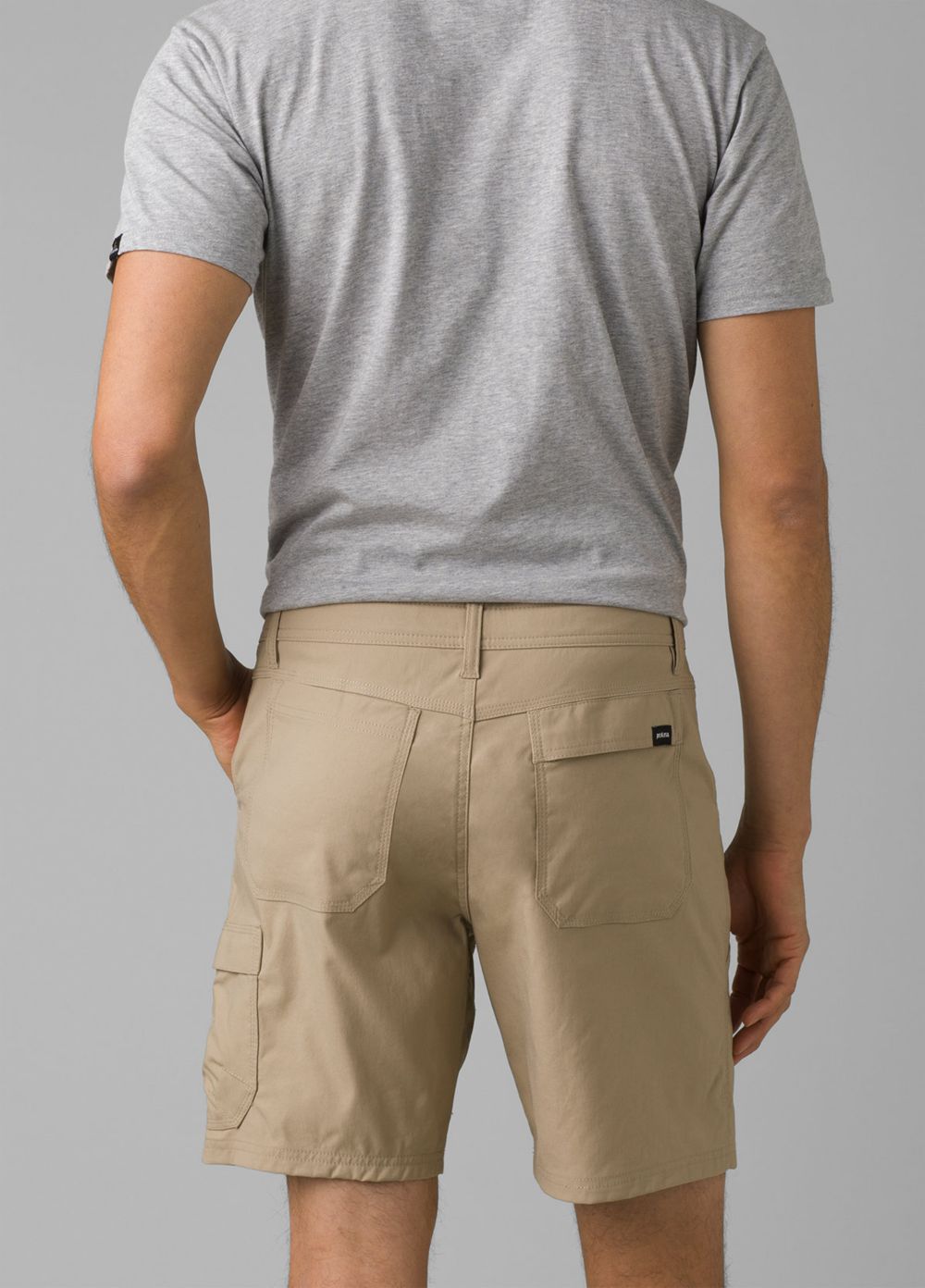 Beige Men's PrAna Stretch Zion II Shorts | FXZJEN148