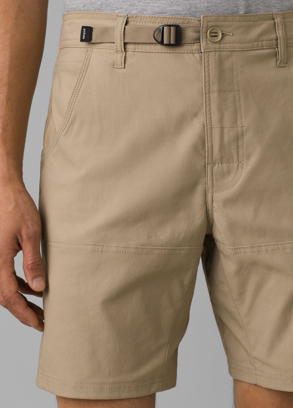 Beige Men's PrAna Stretch Zion II Shorts | FXZJEN148