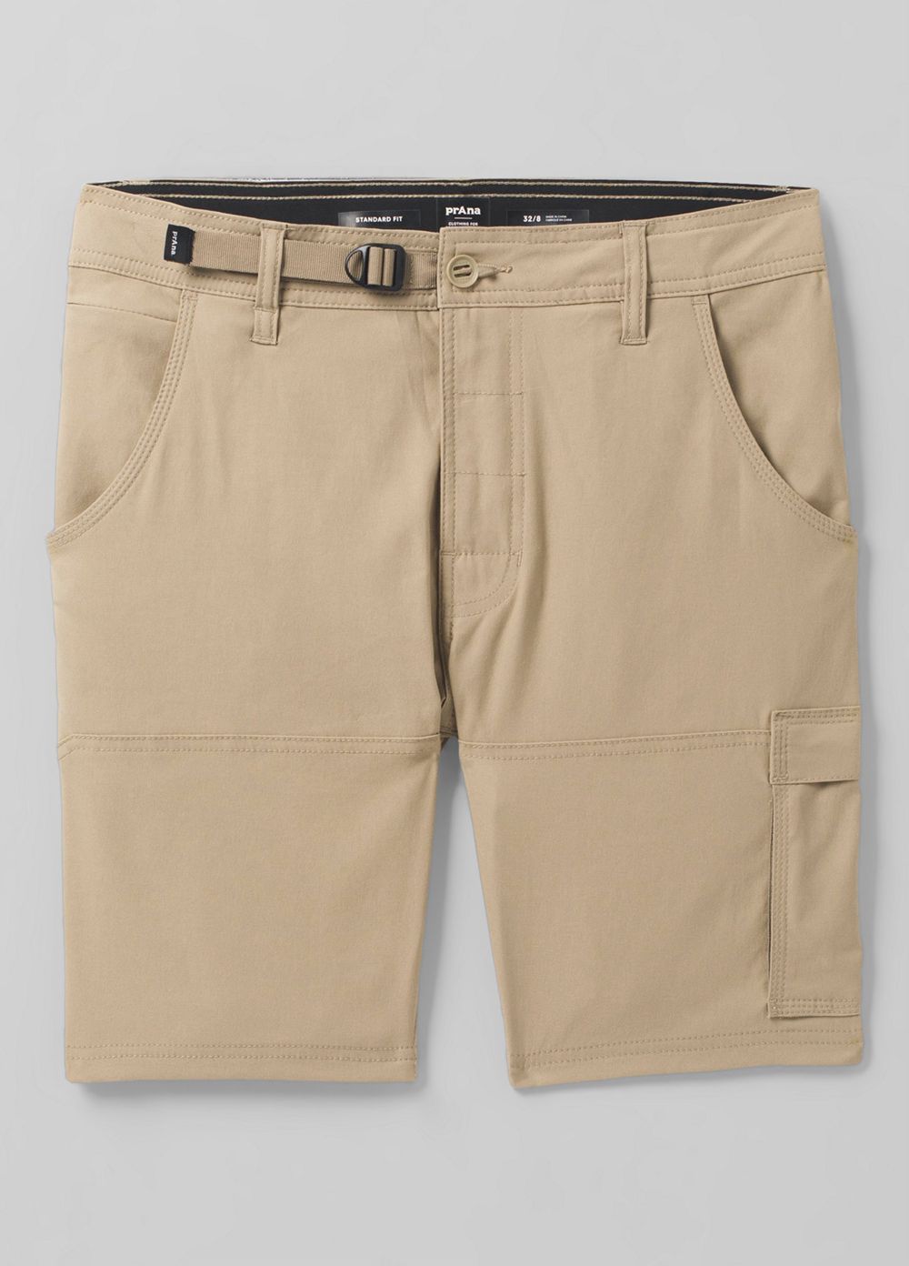 Beige Men's PrAna Stretch Zion II Shorts | FXZJEN148