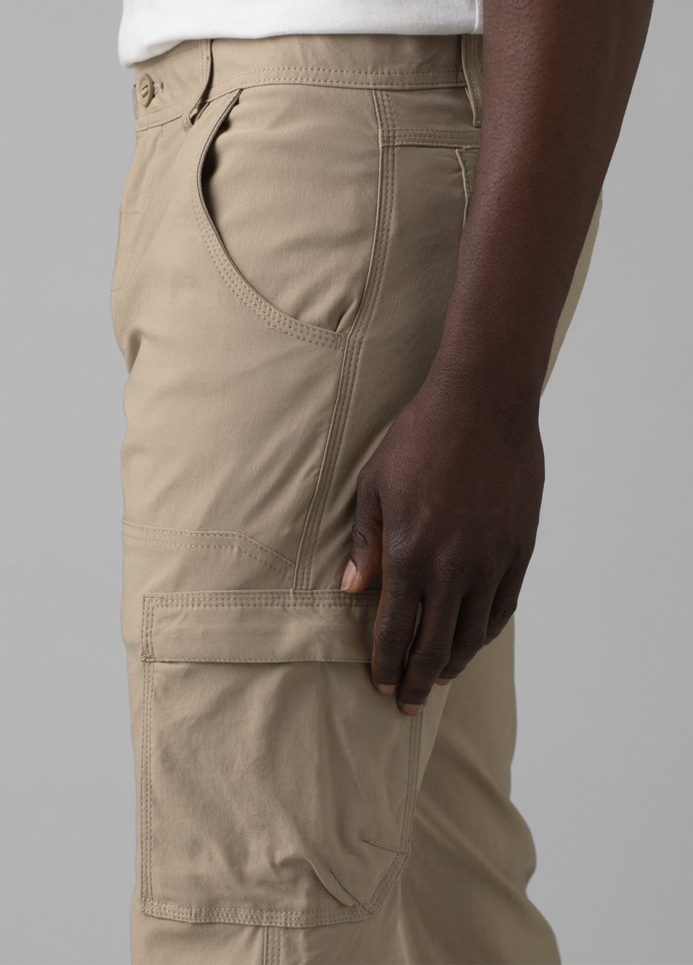 Beige Men's PrAna Stretch Zion Slim II Pants | KEAYNQ836