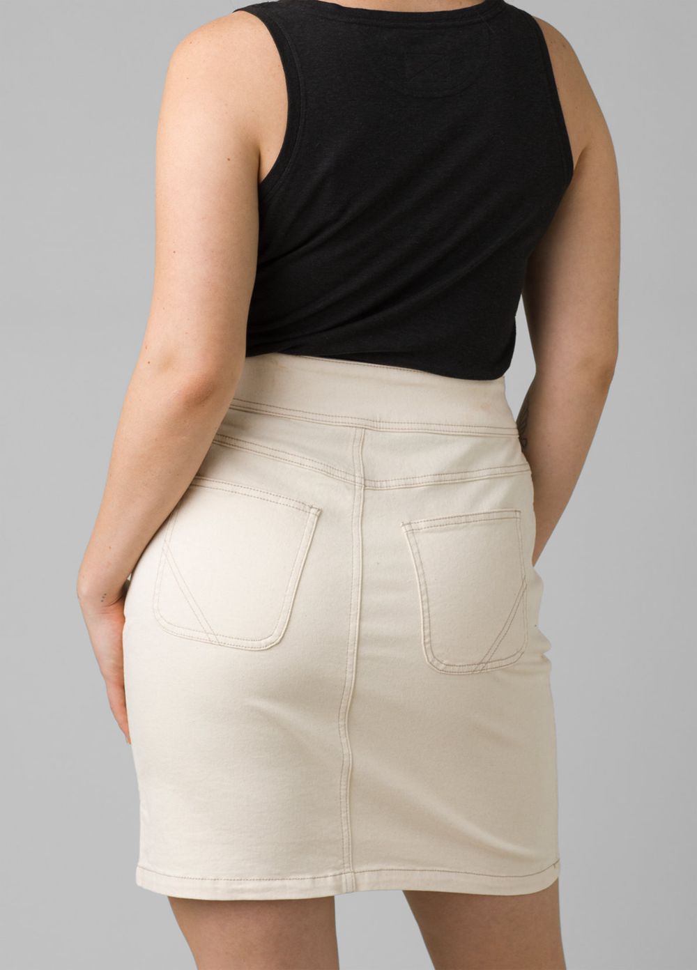 Beige Women's PrAna Broadway Skirts | WOMHPV469