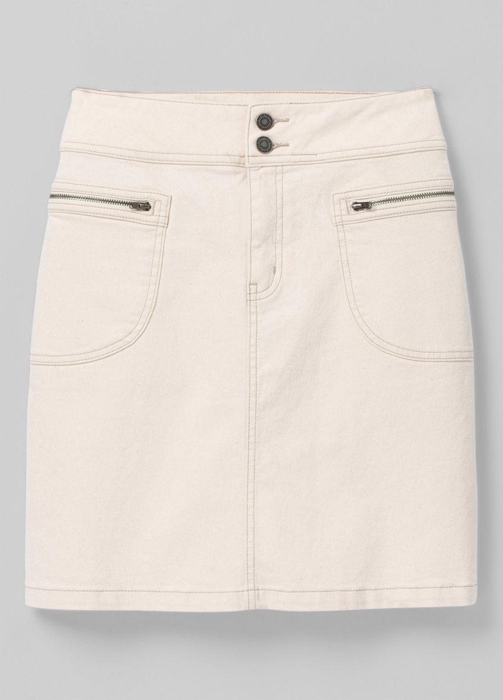 Beige Women's PrAna Broadway Skirts | WOMHPV469