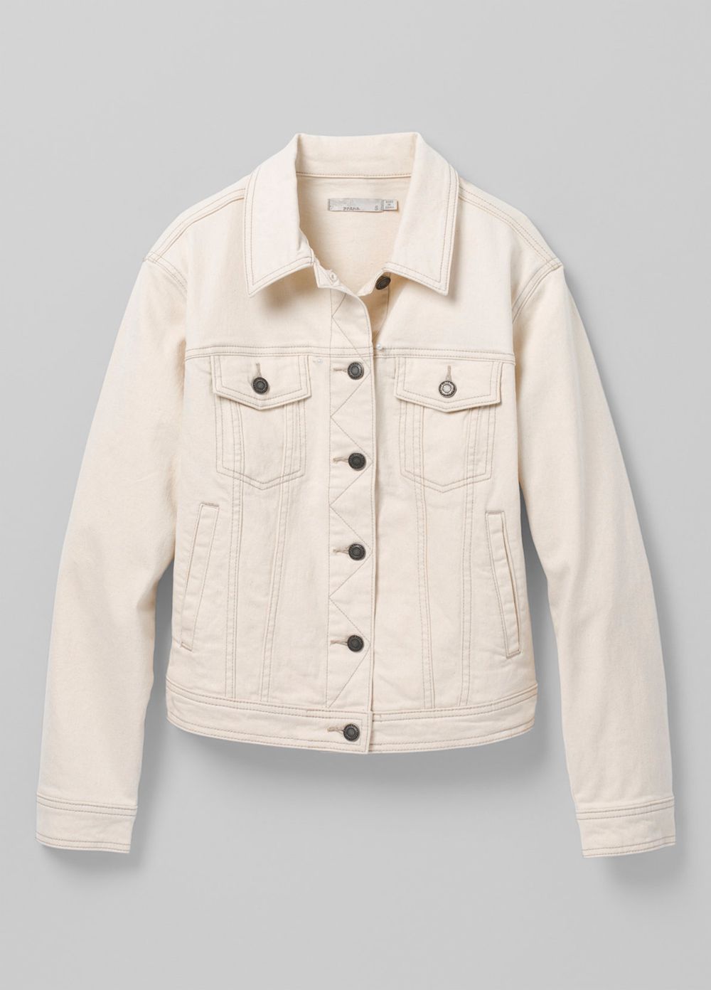 Beige Women's PrAna Slate Rim Denim Jackets | GNBIJX674