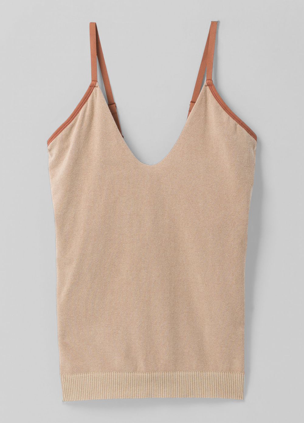 Beige Women's PrAna Sopra Seamless Tank Top | BINFRM091