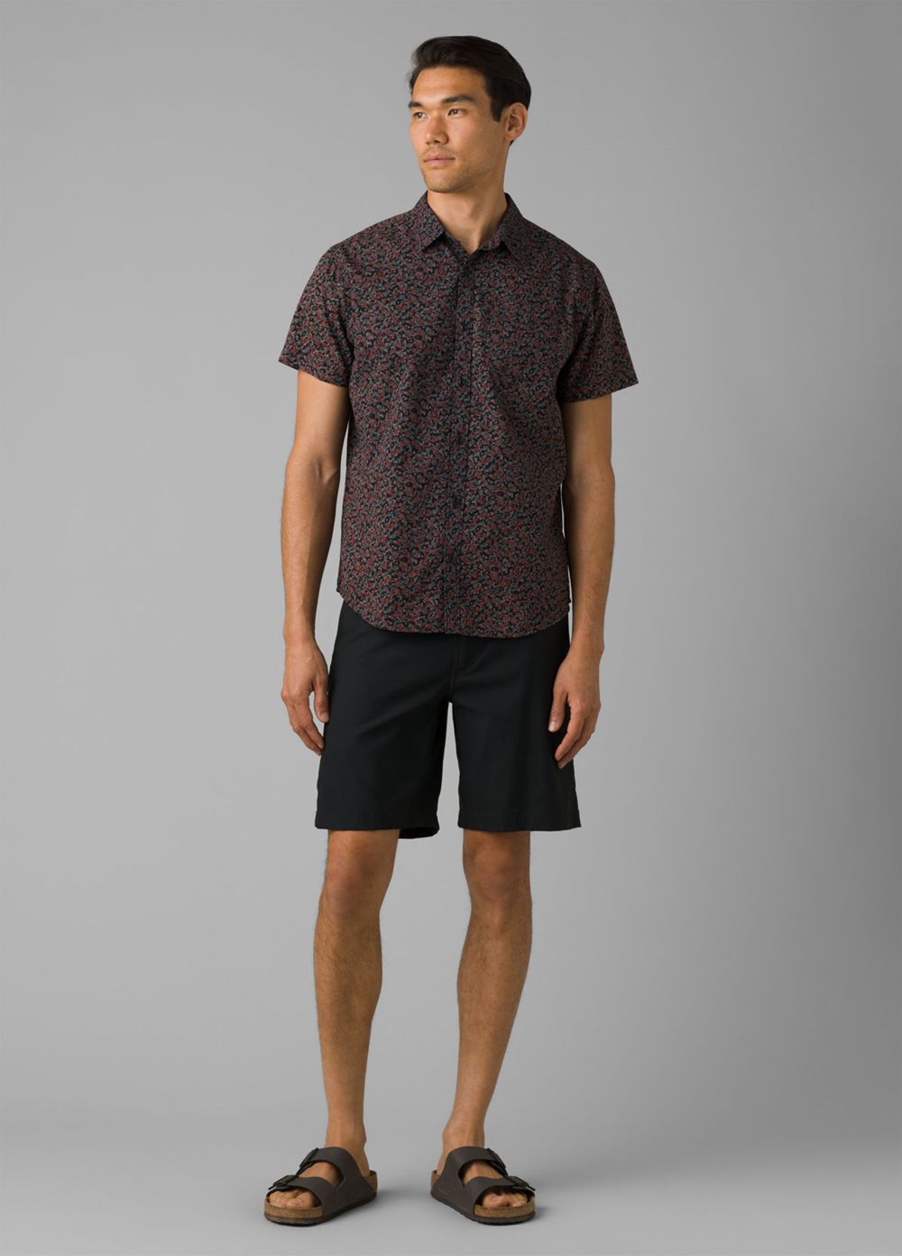 Black Men's PrAna Alameda Shorts | IQDVKZ726