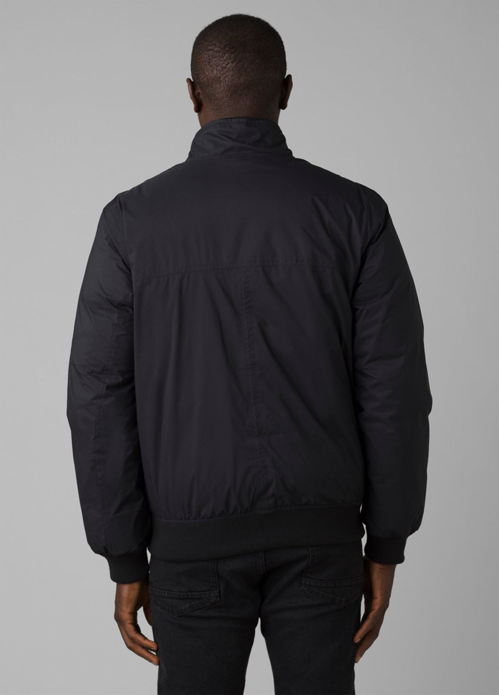 Black Men's PrAna Baadwin Bomber Jackets | YJUDWE278