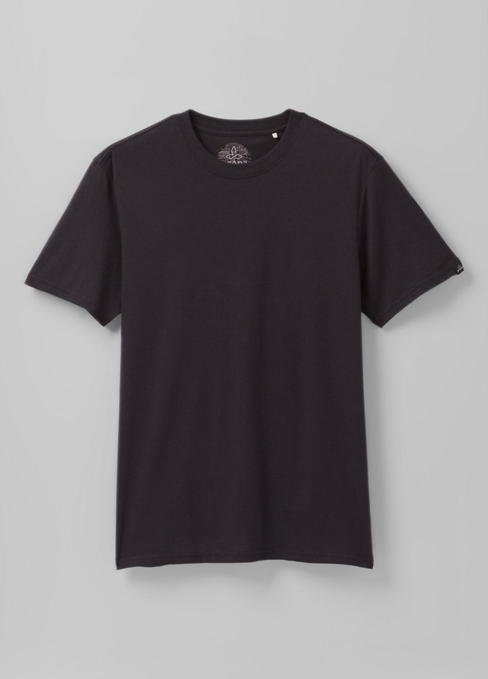 Black Men's PrAna Crew T-Shirts | PLKIXZ701