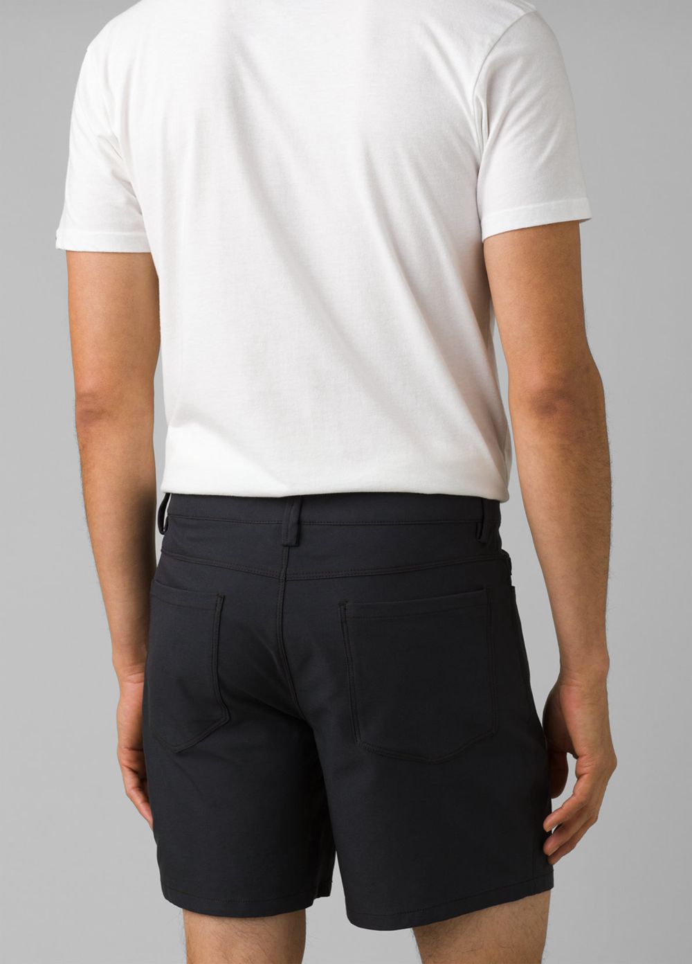 Black Men's PrAna Decoder Shorts | CQWZHP475