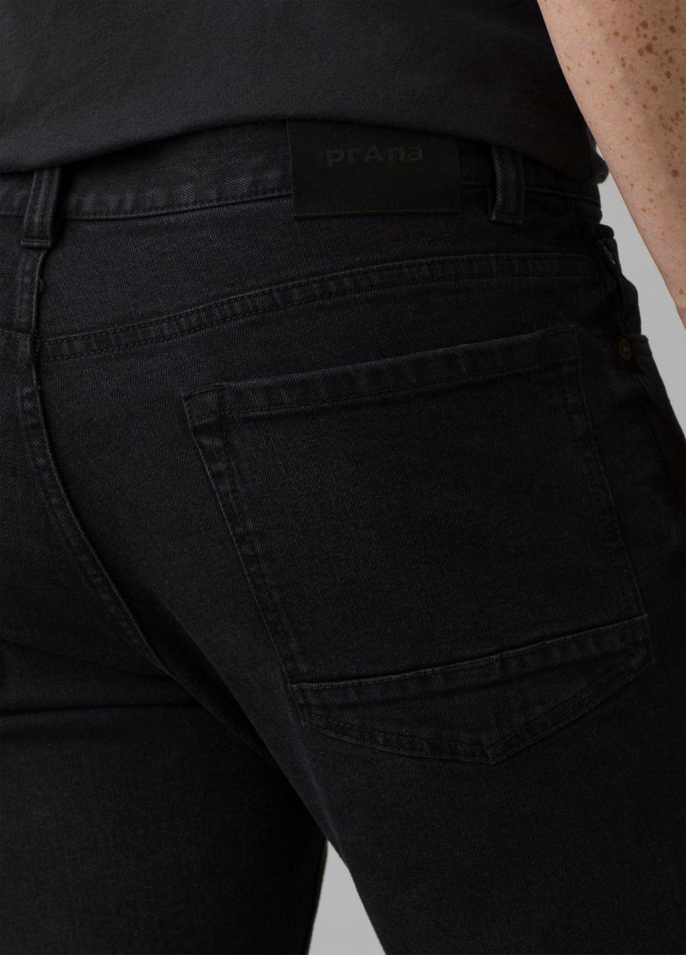 Black Men's PrAna Feener Jeans | YQMTVZ106