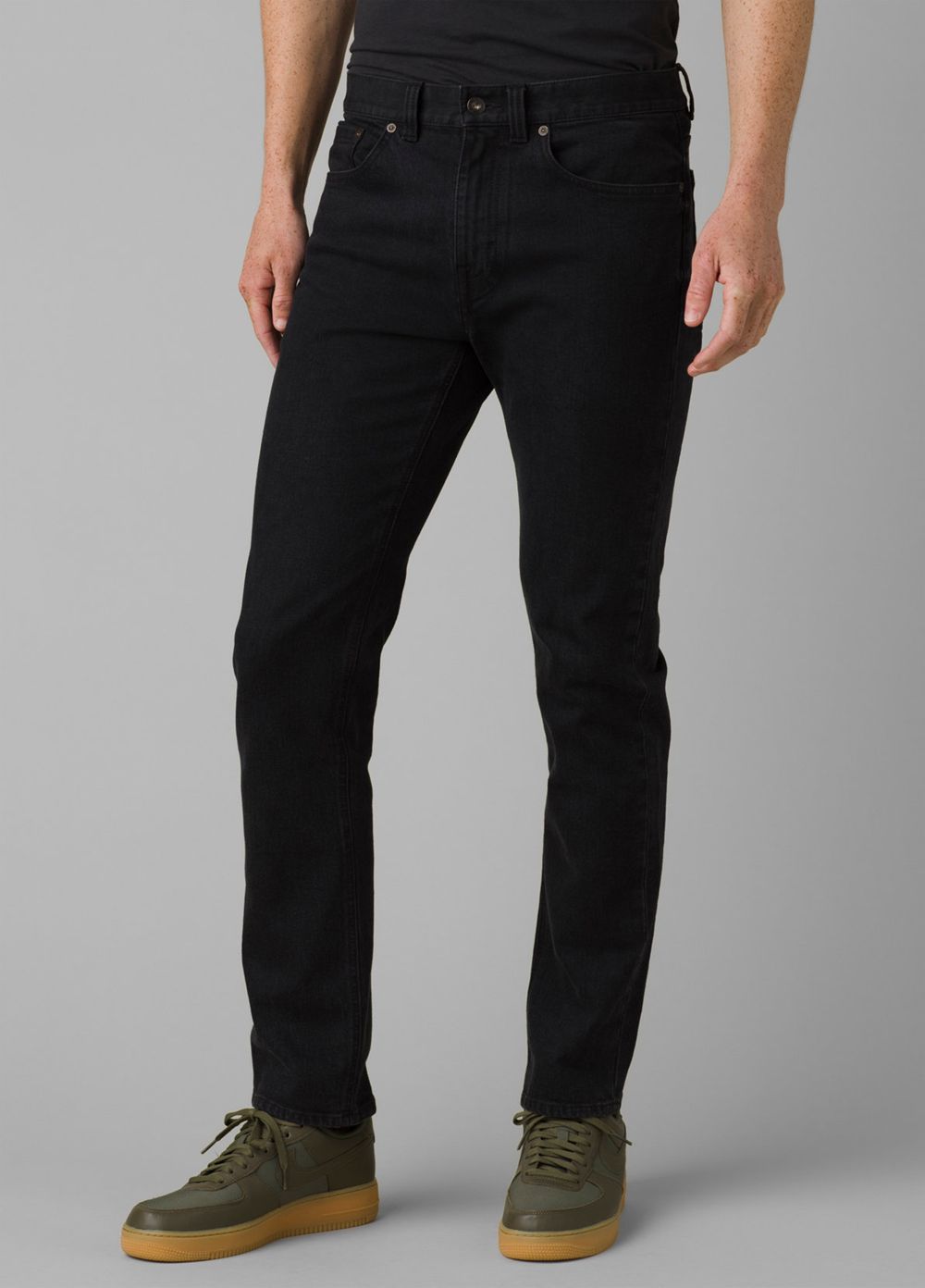 Black Men\'s PrAna Feener Jeans | YQMTVZ106