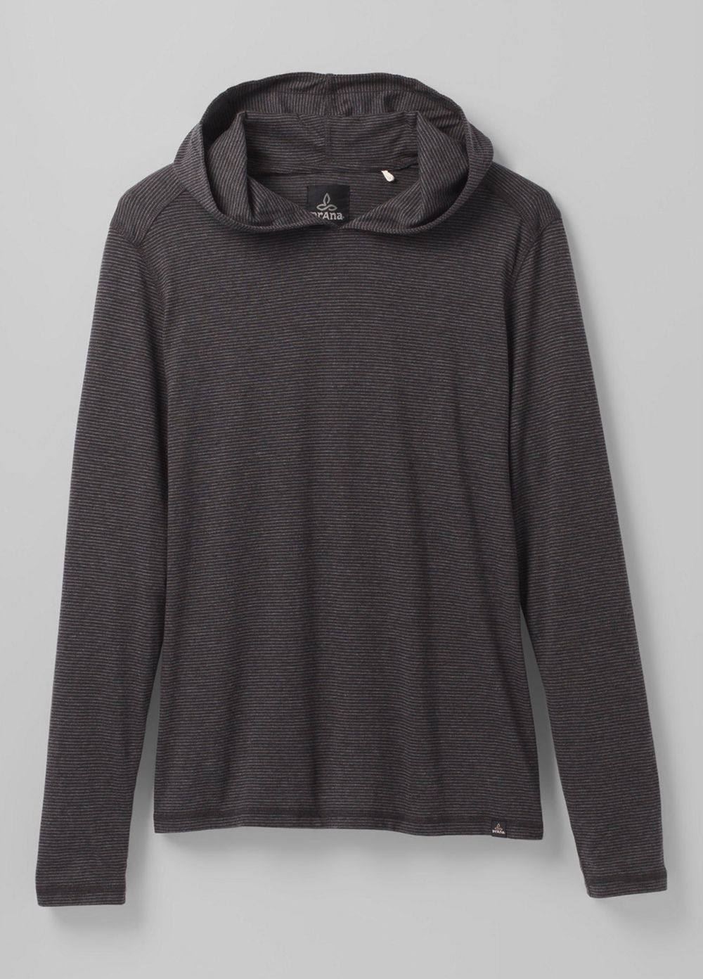 Black Men's PrAna Hooded T-Shirts | BEYZJU675