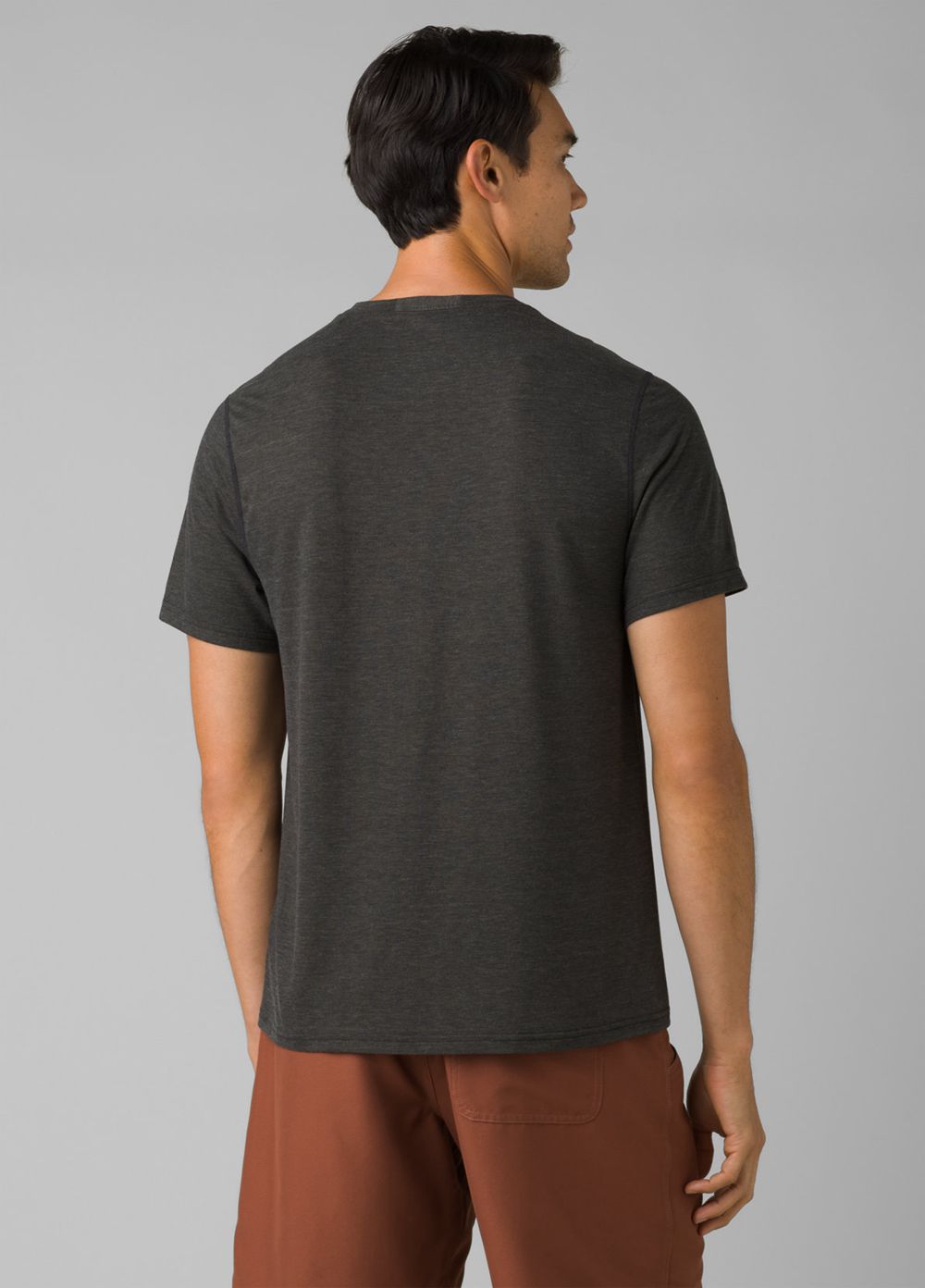 Black Men's PrAna Prospect Heights Crew T-Shirts | TPGMXW850