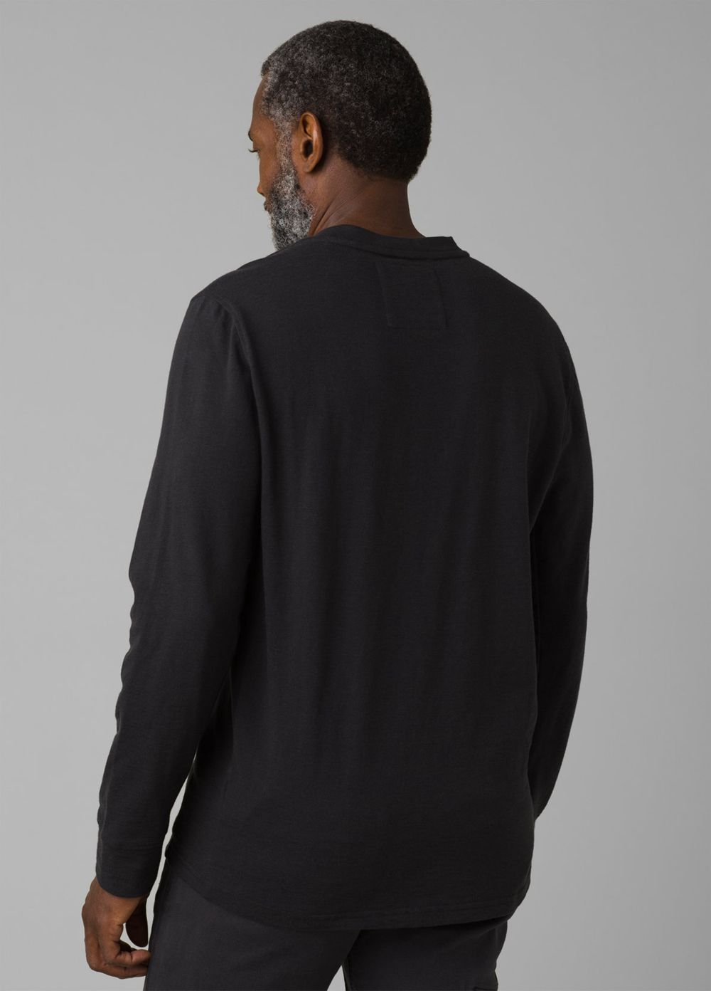 Black Men's PrAna Ronnie Henley Shirts | XJDTHS038