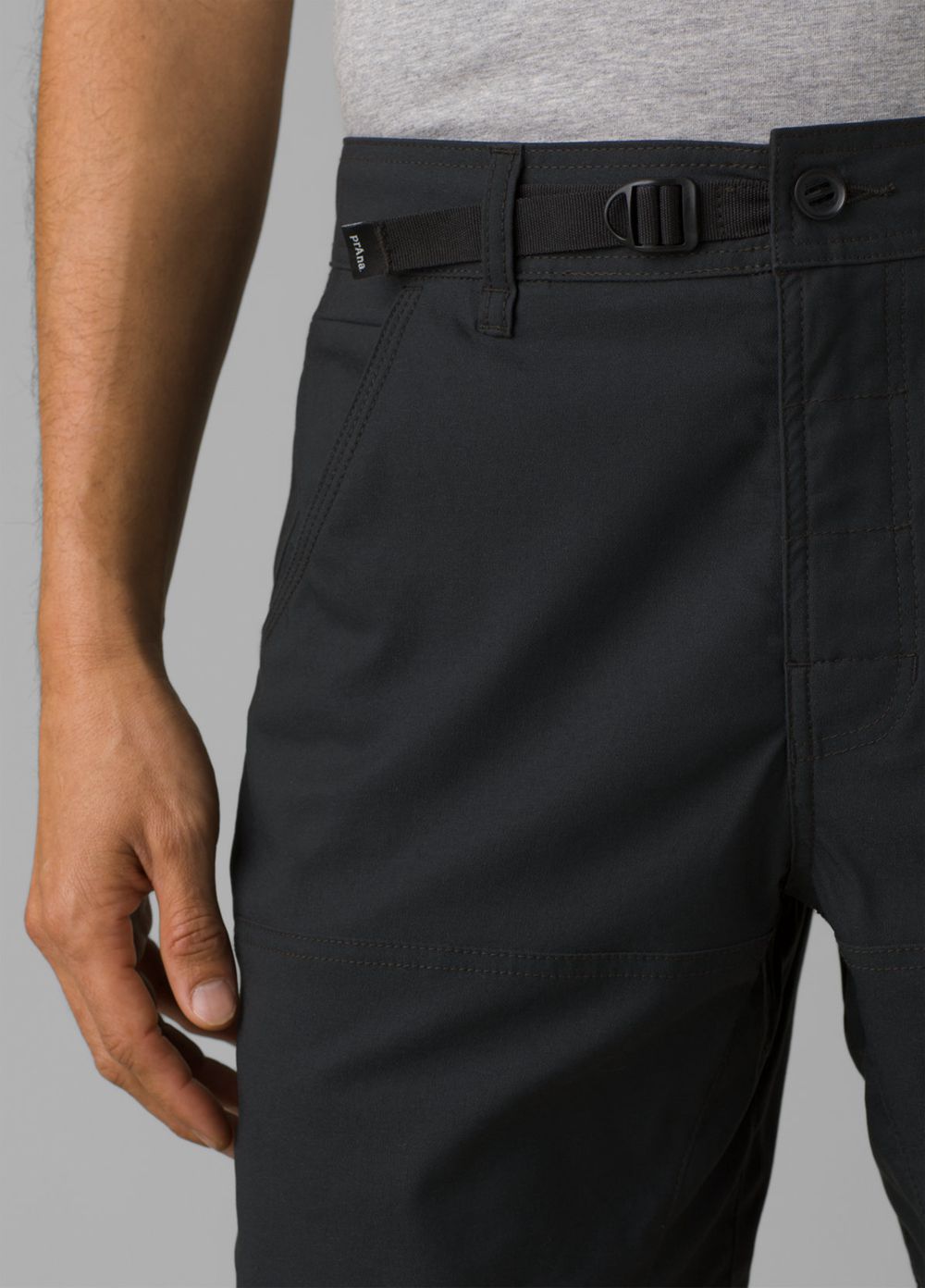 Black Men's PrAna Stretch Zion II Shorts | CMGXKJ825