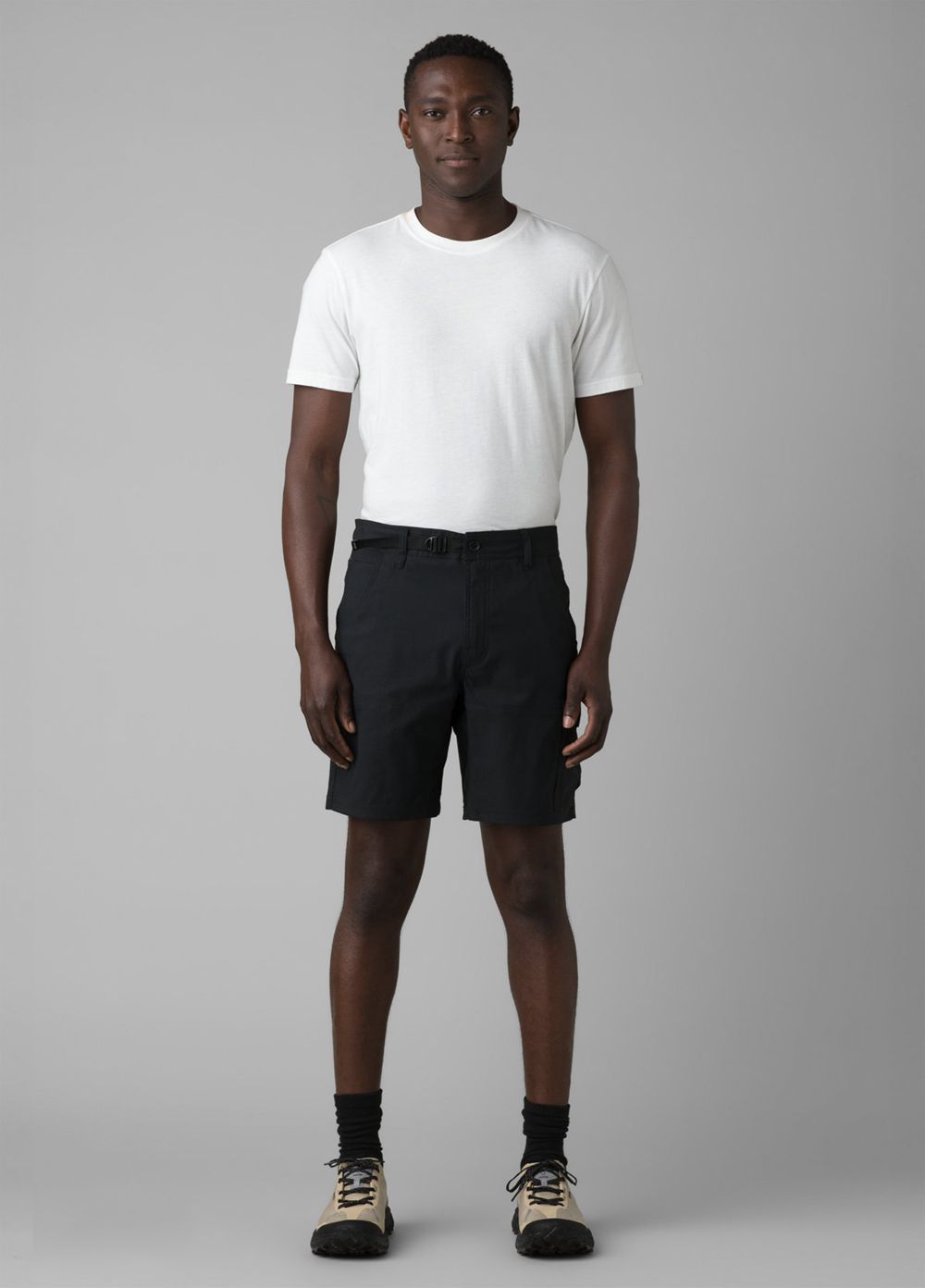 Black Men's PrAna Stretch Zion II Shorts | CMGXKJ825