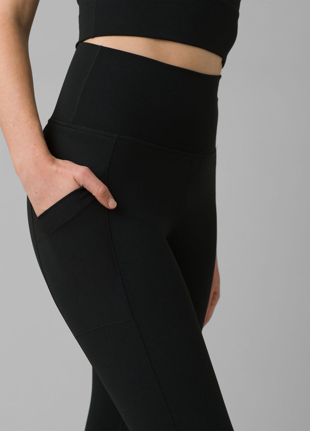 Black Women's PrAna Becksa 7/8 Leggings | DWSGRZ948