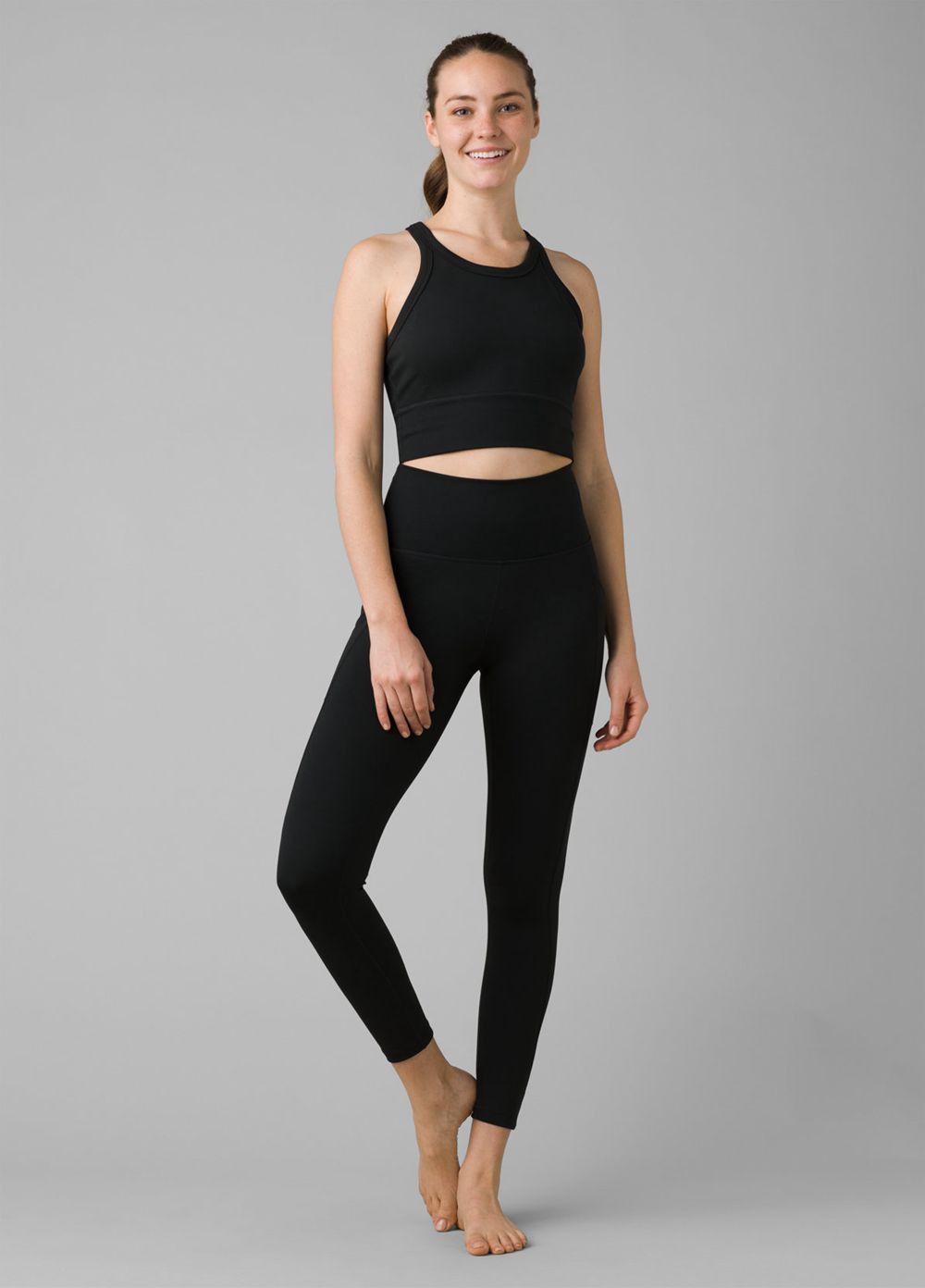 Black Women's PrAna Becksa 7/8 Leggings | DWSGRZ948