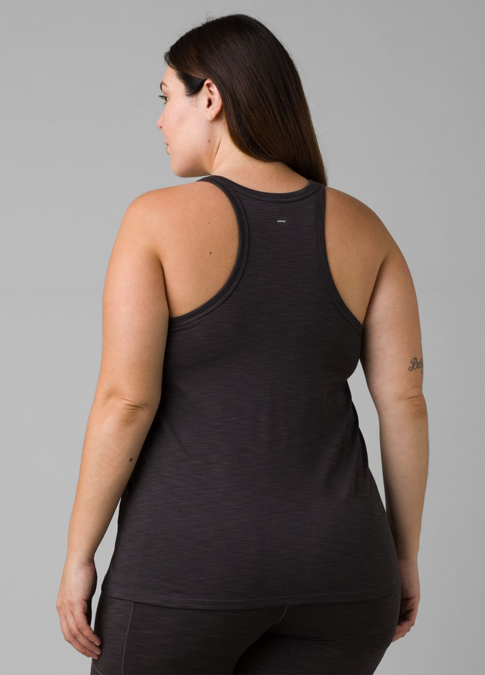 Black Women's PrAna Becksa Plus Tank Top | WUYMJS834