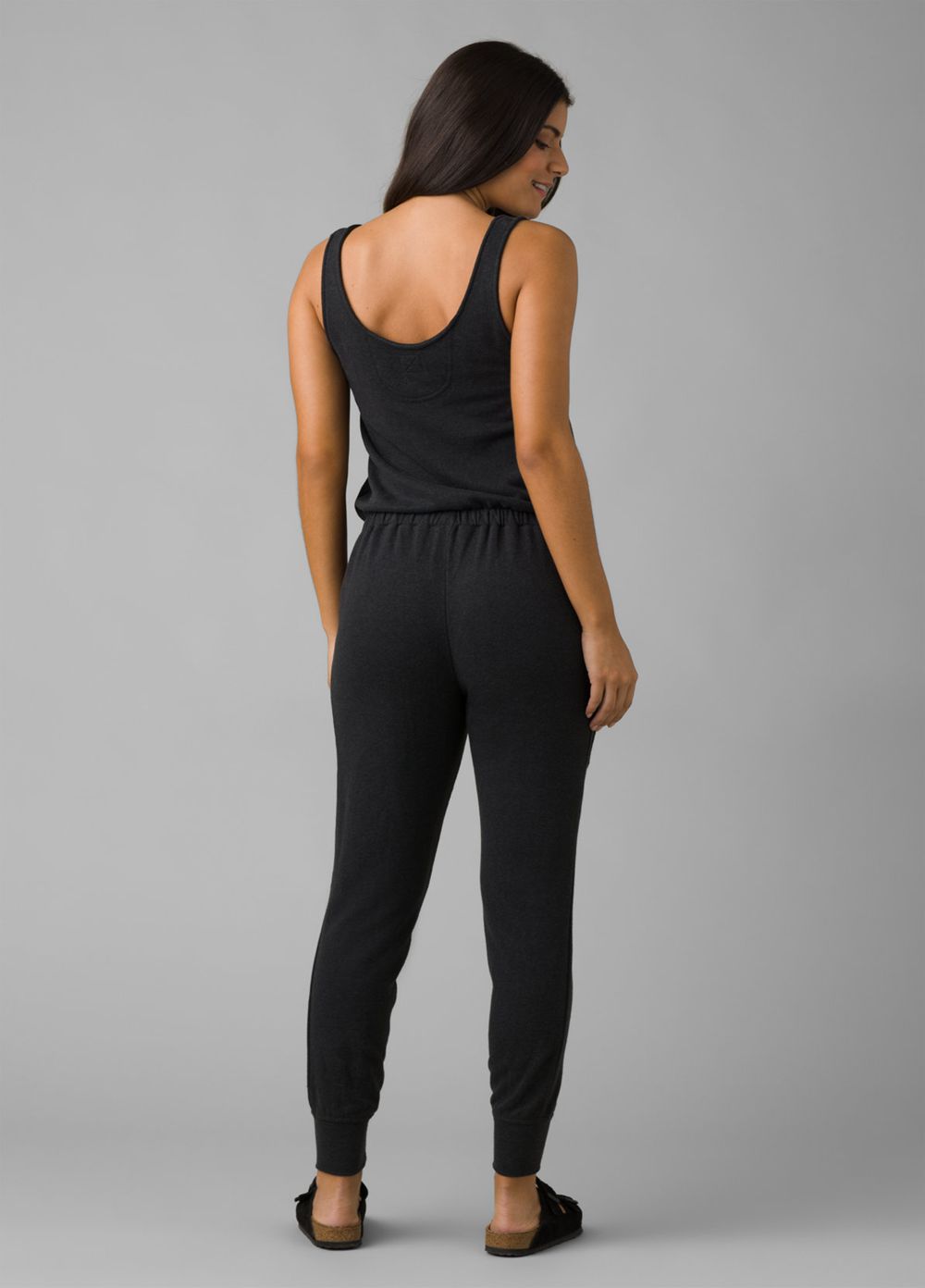 Black Women's PrAna Cozy Up Jumpsuits | BDRVKZ685