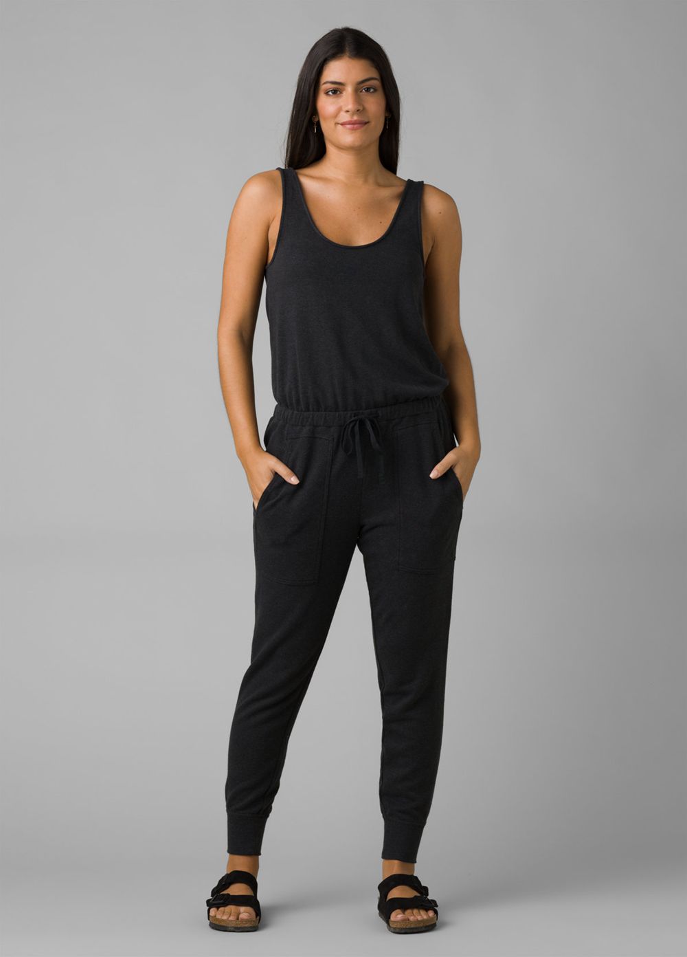 Black Women\'s PrAna Cozy Up Jumpsuits | BDRVKZ685