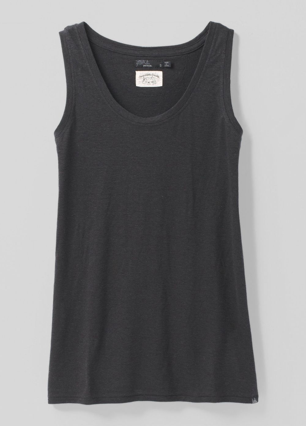 Black Women's PrAna Cozy Up Tank Top | AJEIND593