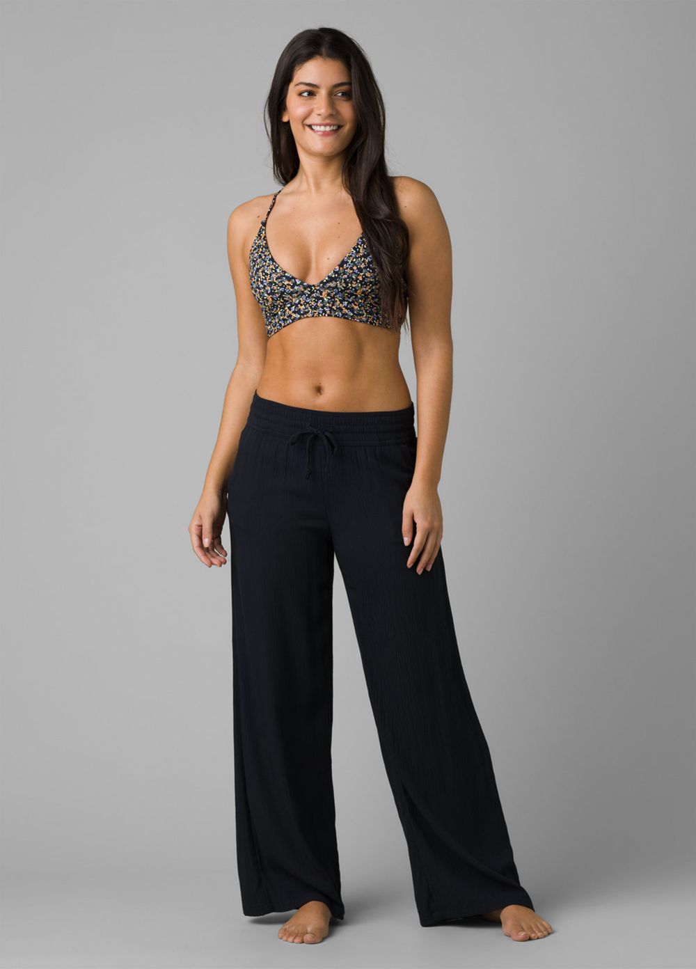 Black Women's PrAna Fernie Beach Pants | NSGTXD591