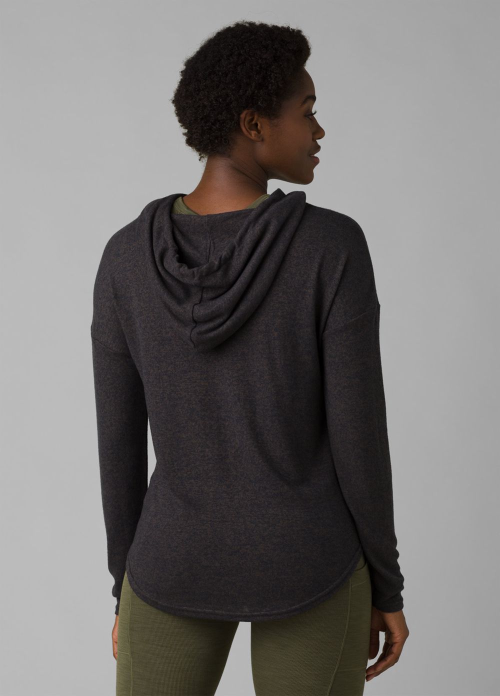 Black Women's PrAna Foresta Sweaters | UEKFWC597