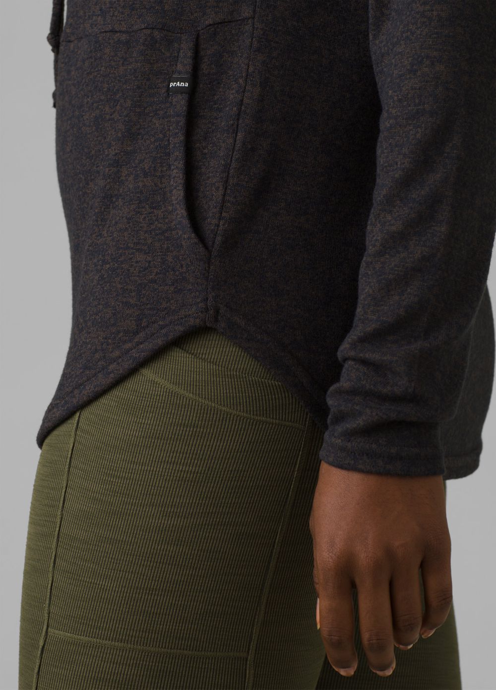 Black Women's PrAna Foresta Sweaters | UEKFWC597