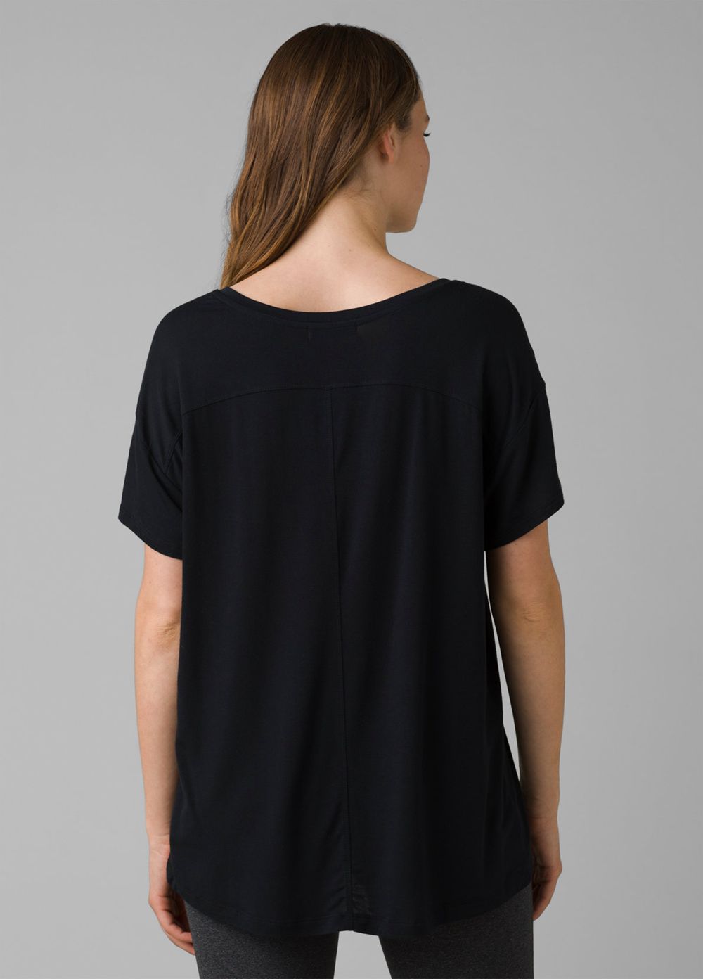 Black Women's PrAna Foundation Slouch T-Shirts | BHIMRA473