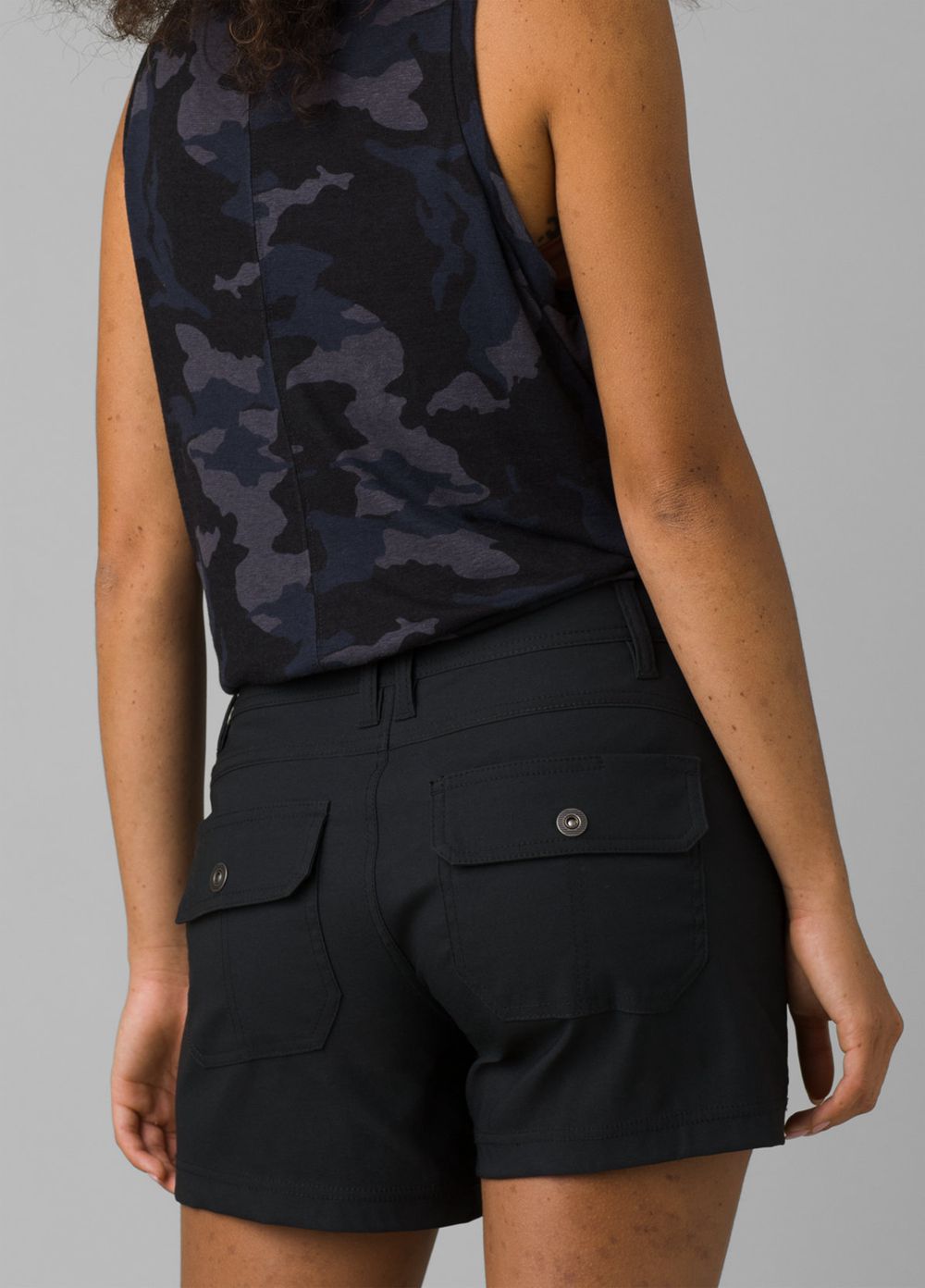 Black Women's PrAna Halle II Shorts | ZGEQXN321