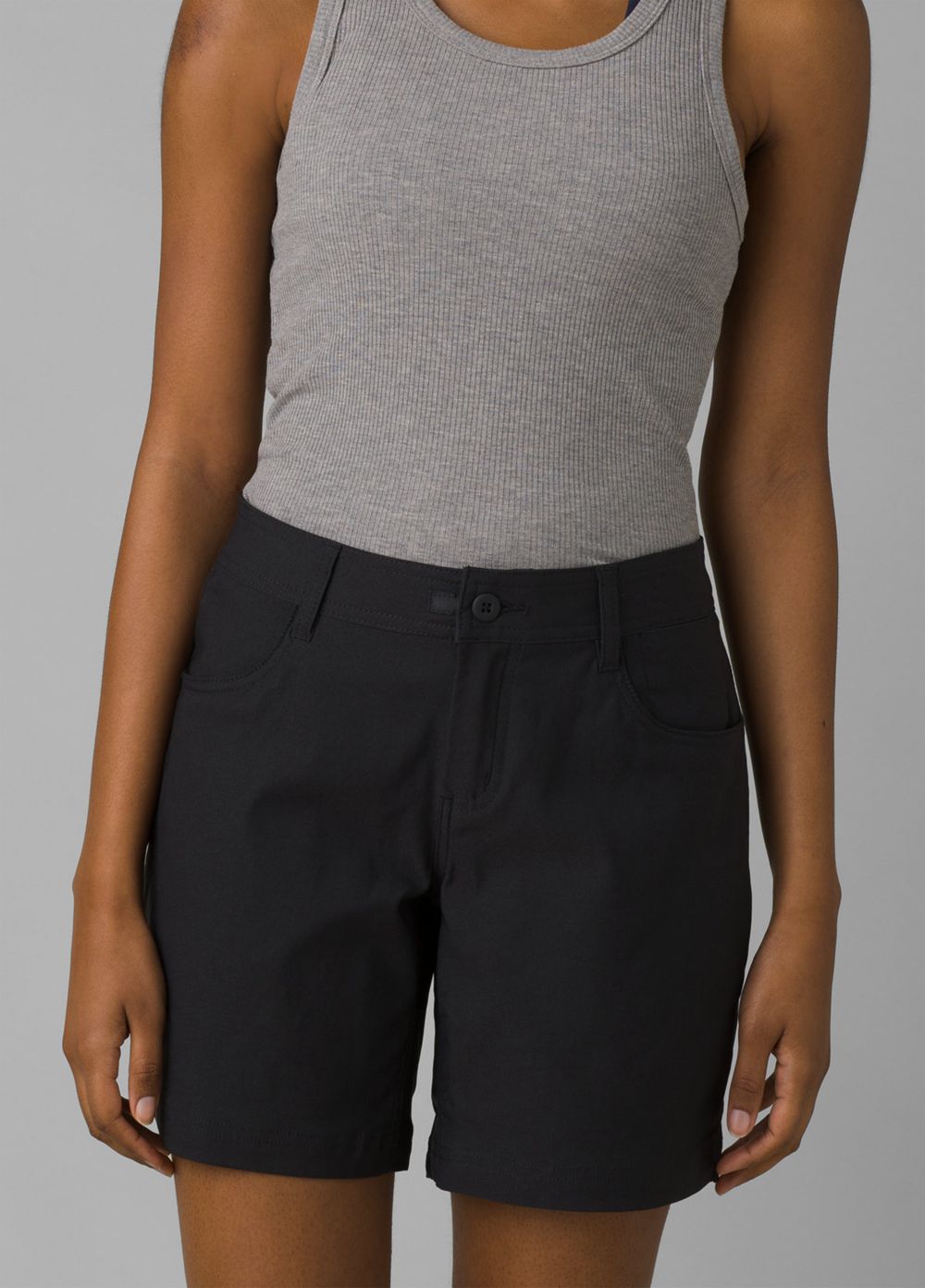 Black Women's PrAna Halle II Shorts | ZGEQXN321