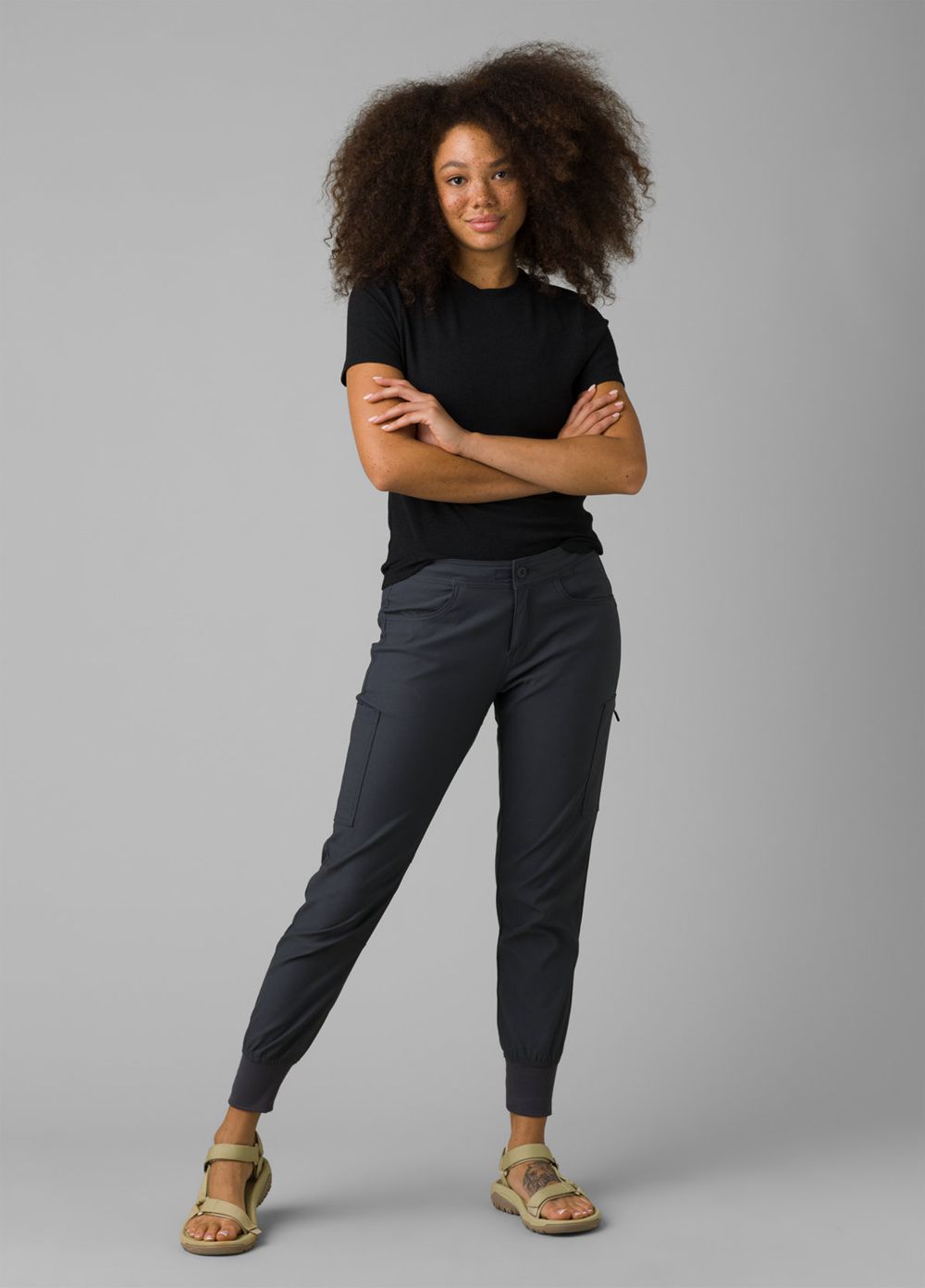 Black Women's PrAna Halle Jogger II Pants | UOXEWL268