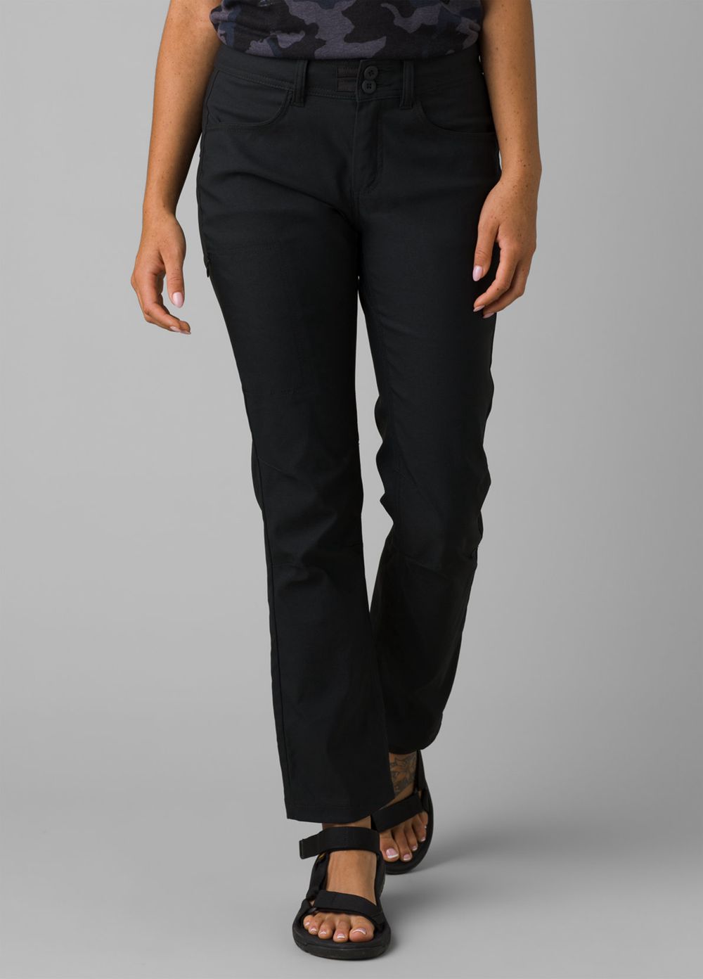 Black Women\'s PrAna Halle Straight II Pants | LBKAGV836