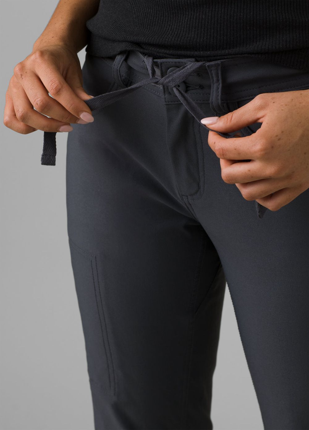 Black Women's PrAna Halle Straight II Pants | QVZPFM348