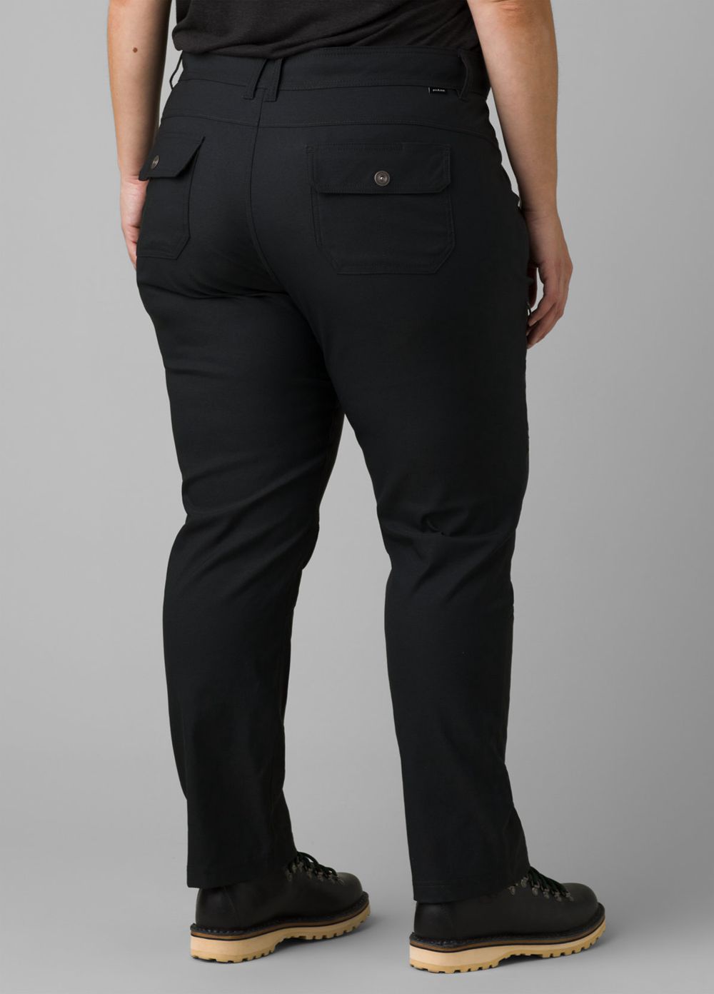 Black Women's PrAna Halle Straight Plus II Pants | LRZSCV467