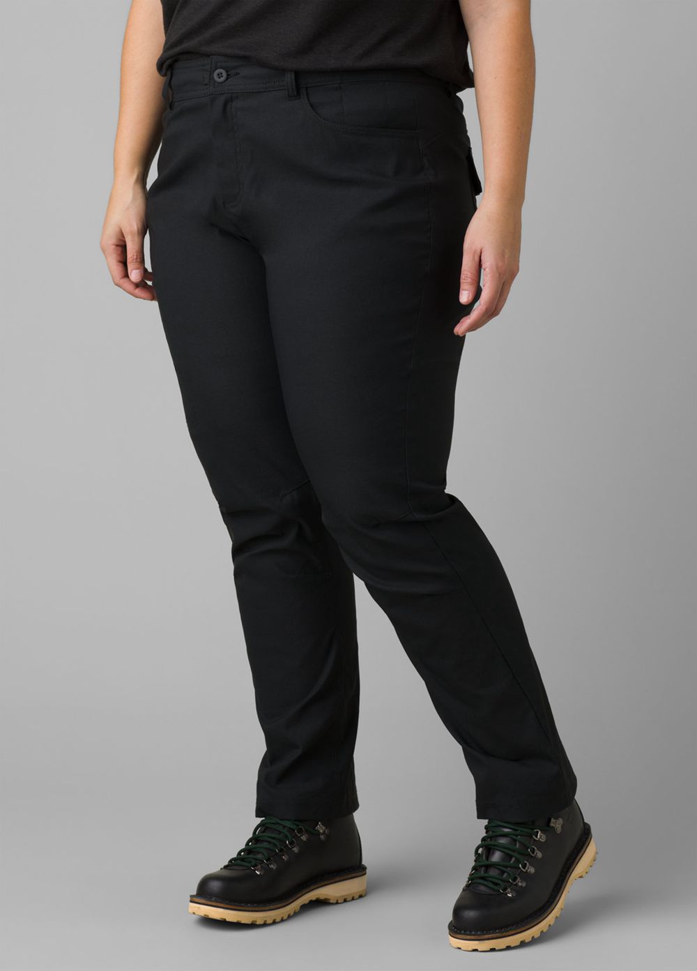 Black Women\'s PrAna Halle Straight Plus II Pants | LRZSCV467