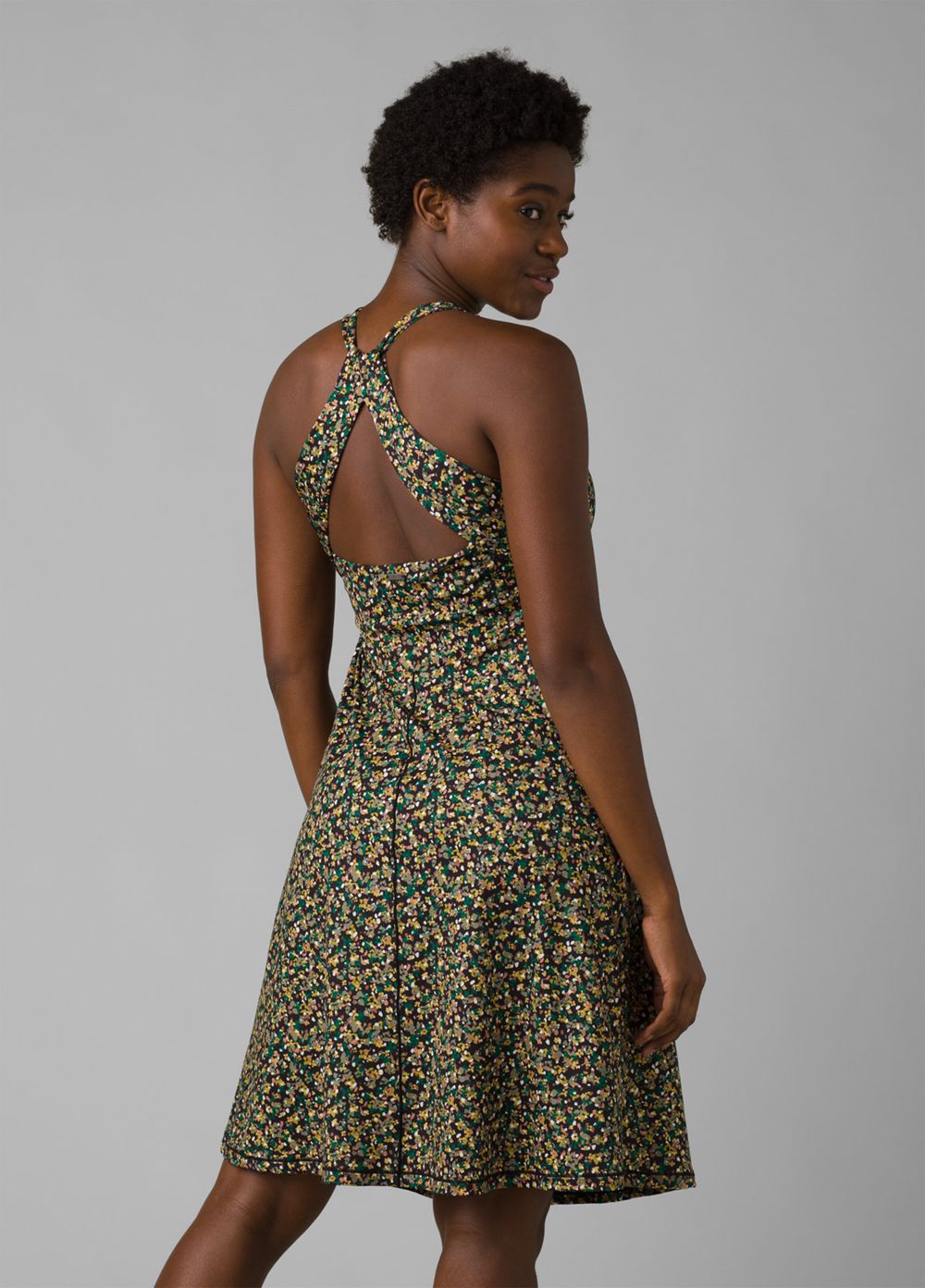 Black Women's PrAna Jewel Lake Dresses | LGVFJR127