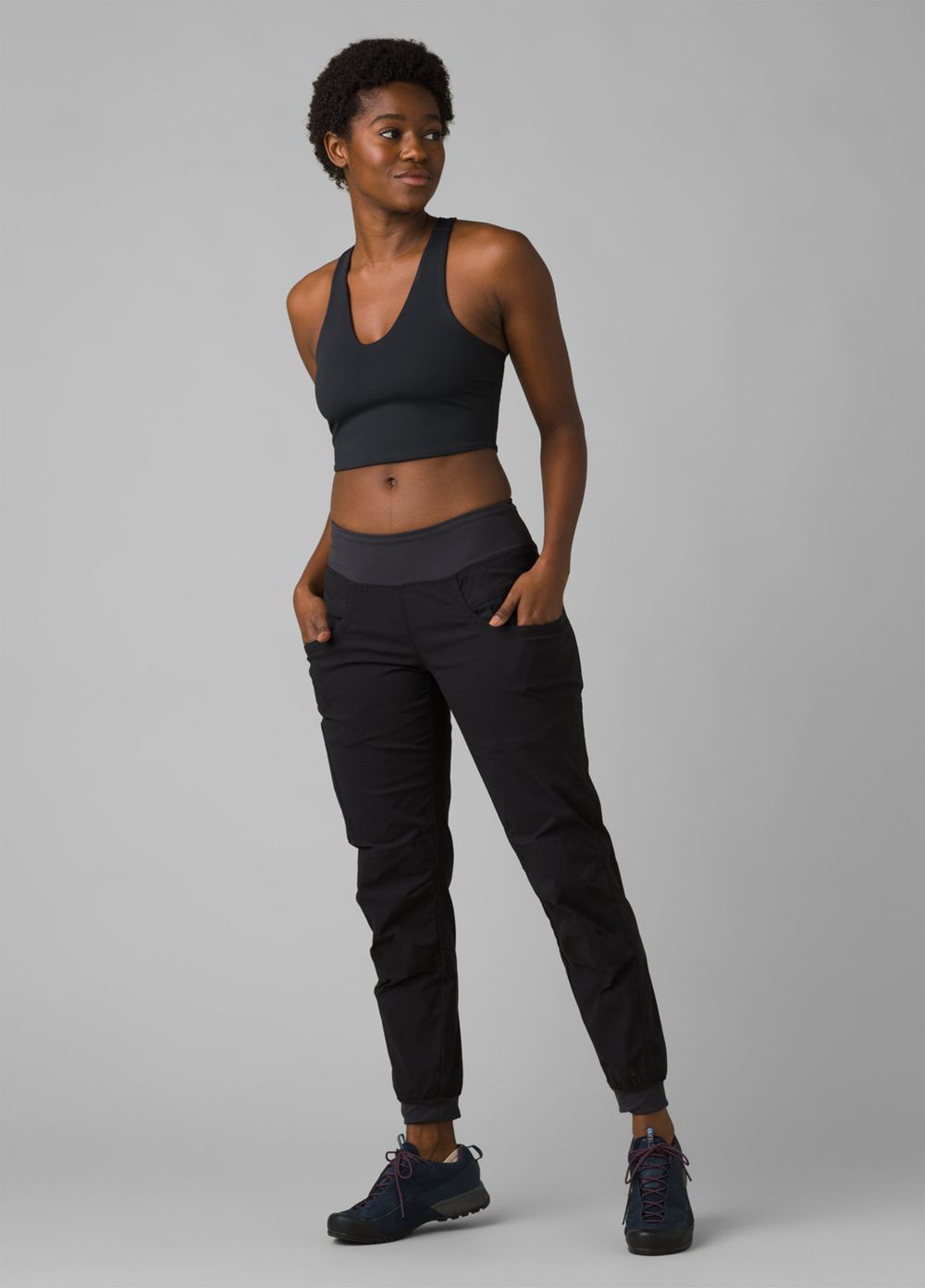 Black Women's PrAna Kanab Pants | NSKMYQ503