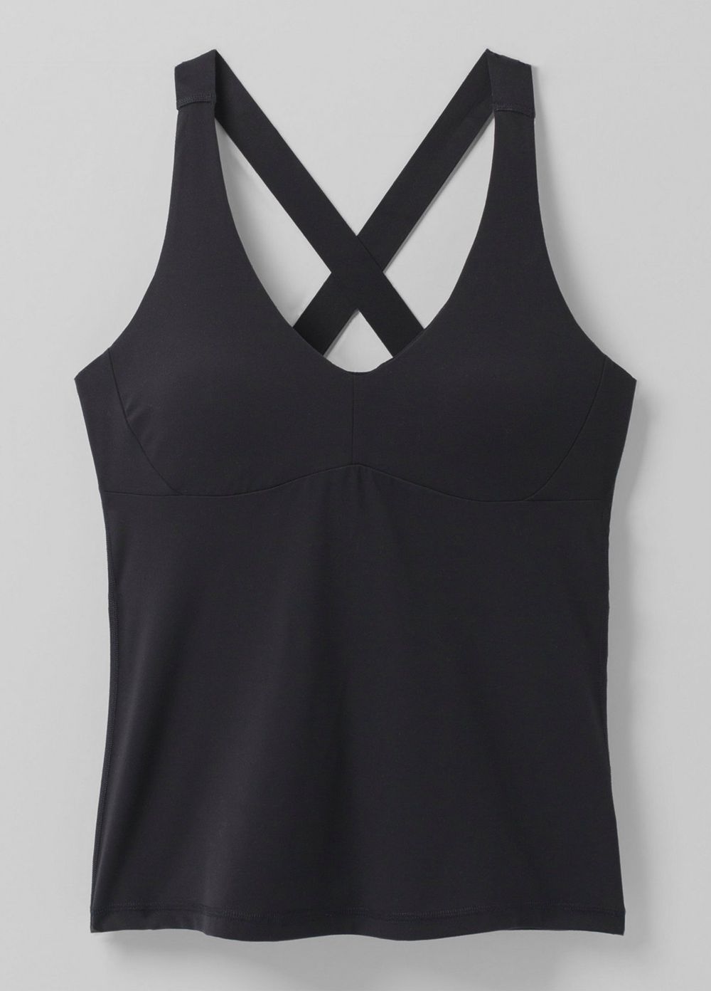 Black Women's PrAna Layna Tank Top | IYDXRM580