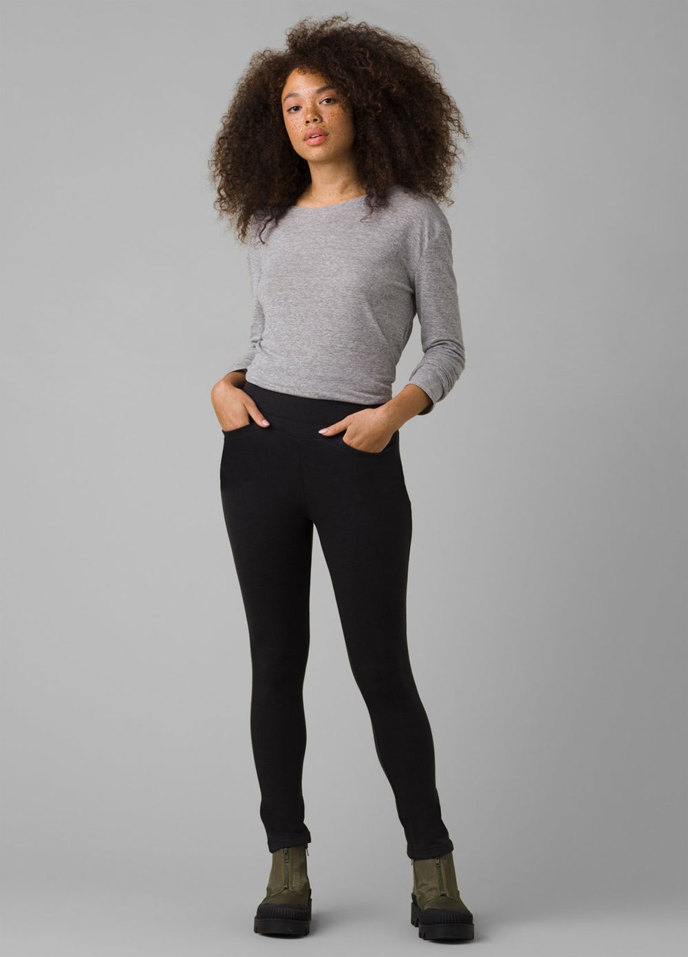 Black Women's PrAna Monte Baldo Leggings | JSWXGI845