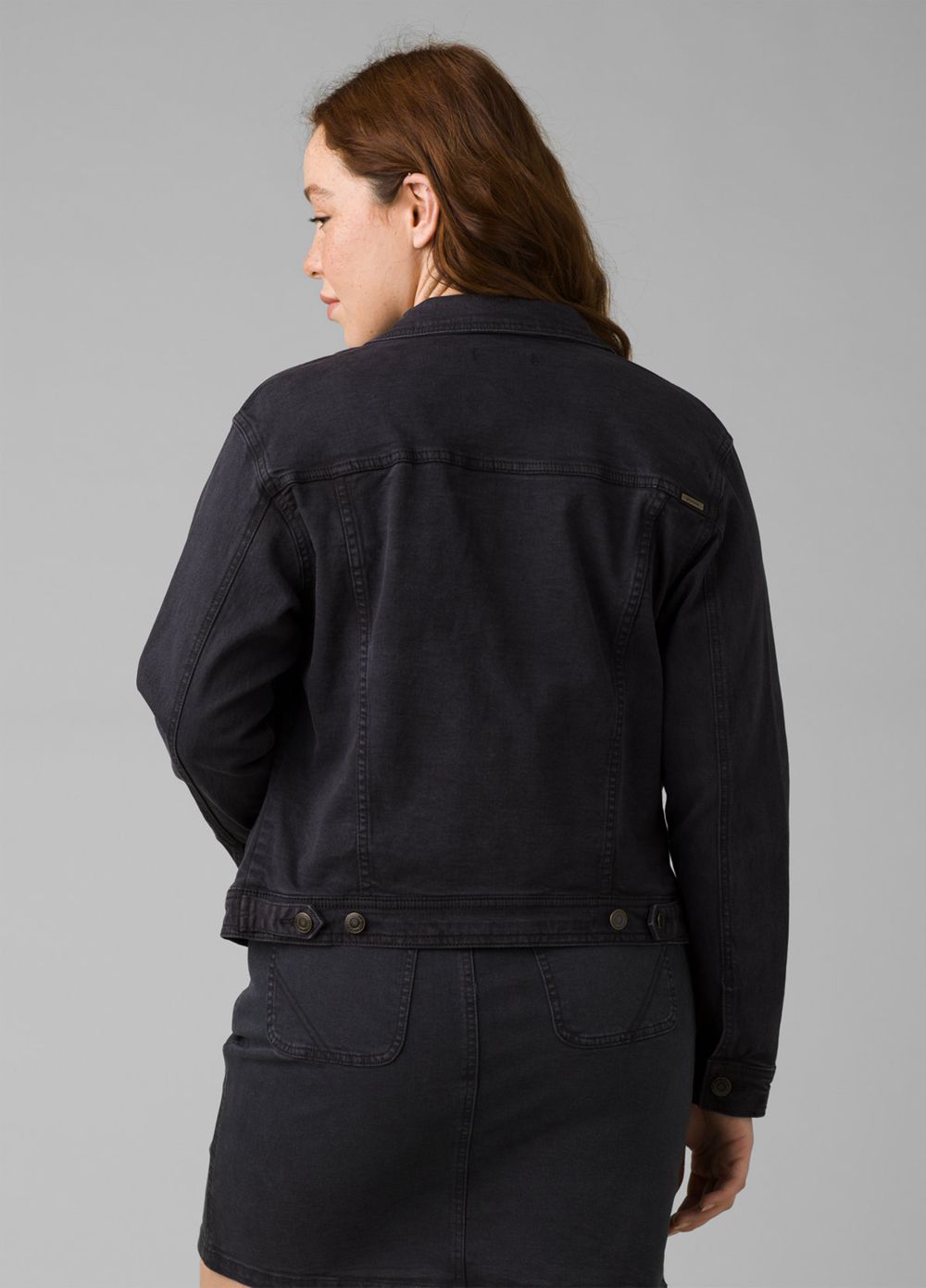 Black Women's PrAna Slate Rim Denim Jackets | EITPKO945