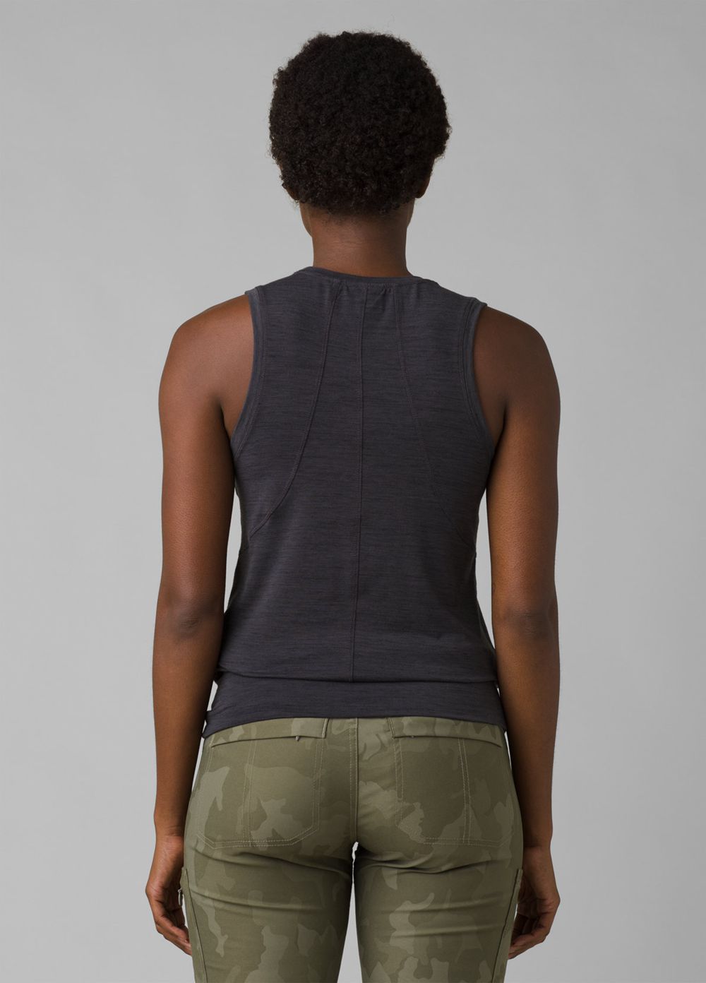 Black Women's PrAna Sol Protect Tank Top | HAIGNZ806