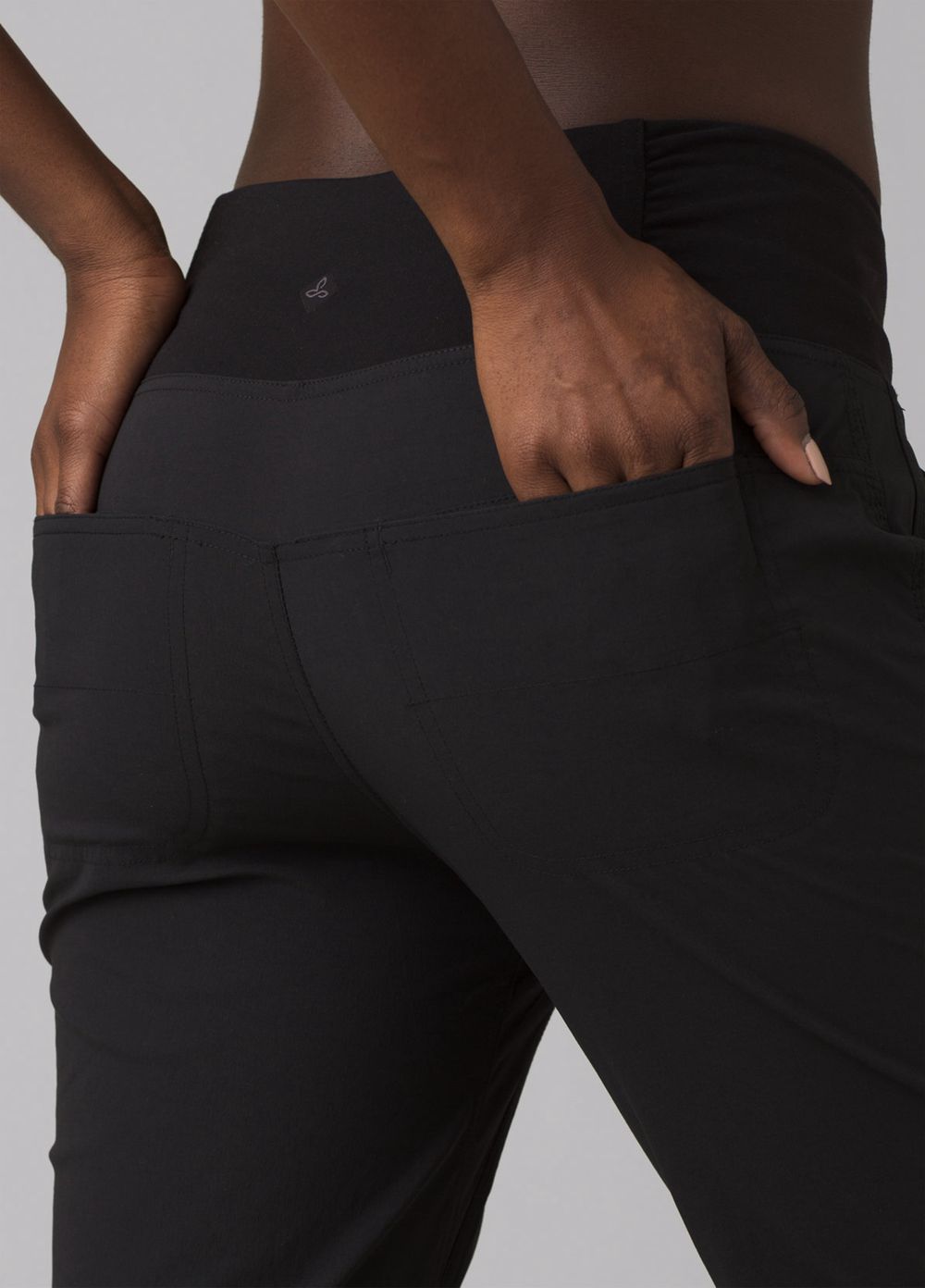 Black Women's PrAna Summit Jogger Pants | LSCHDM456