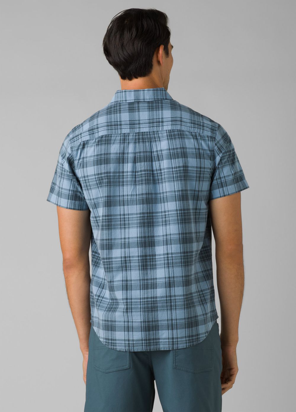 Blue Men's PrAna Benton Shirts | ACYBOK825