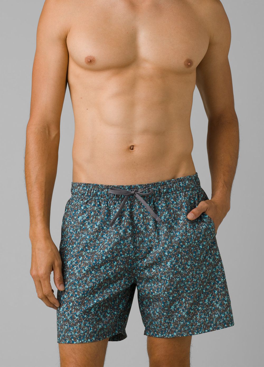 Blue Men\'s PrAna Bowie E-Waist Boardshorts | FEWSRP120