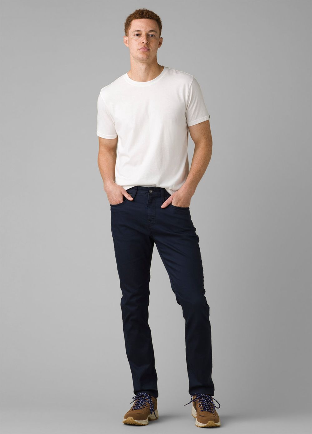 Blue Men's PrAna Bridger Slim Tapered Jeans | ATJFHD267